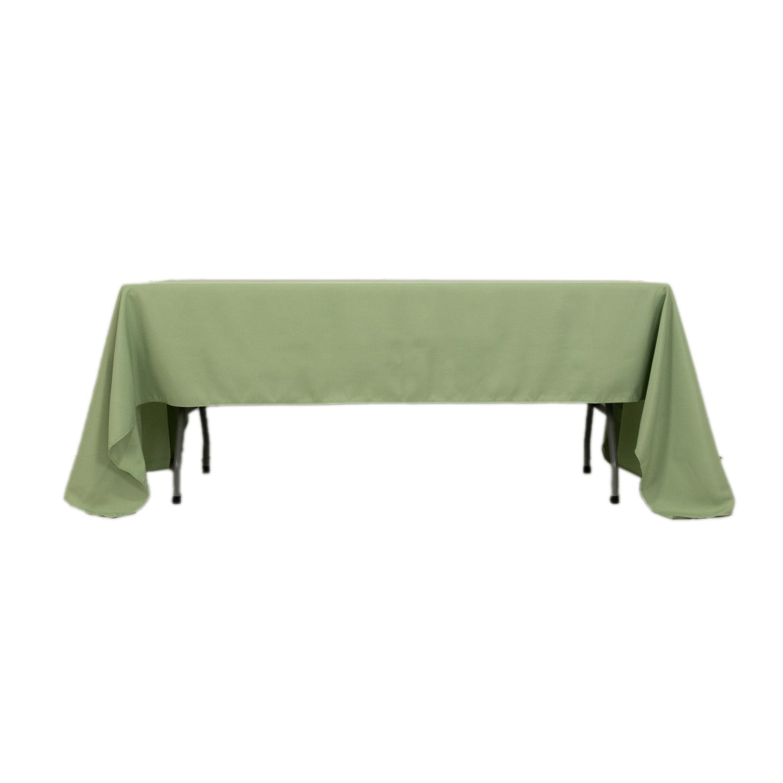 Hot! Sage Green 60x126 Polyester Rectangle Tablecloth - 220GSM Stain-Resistant Finish