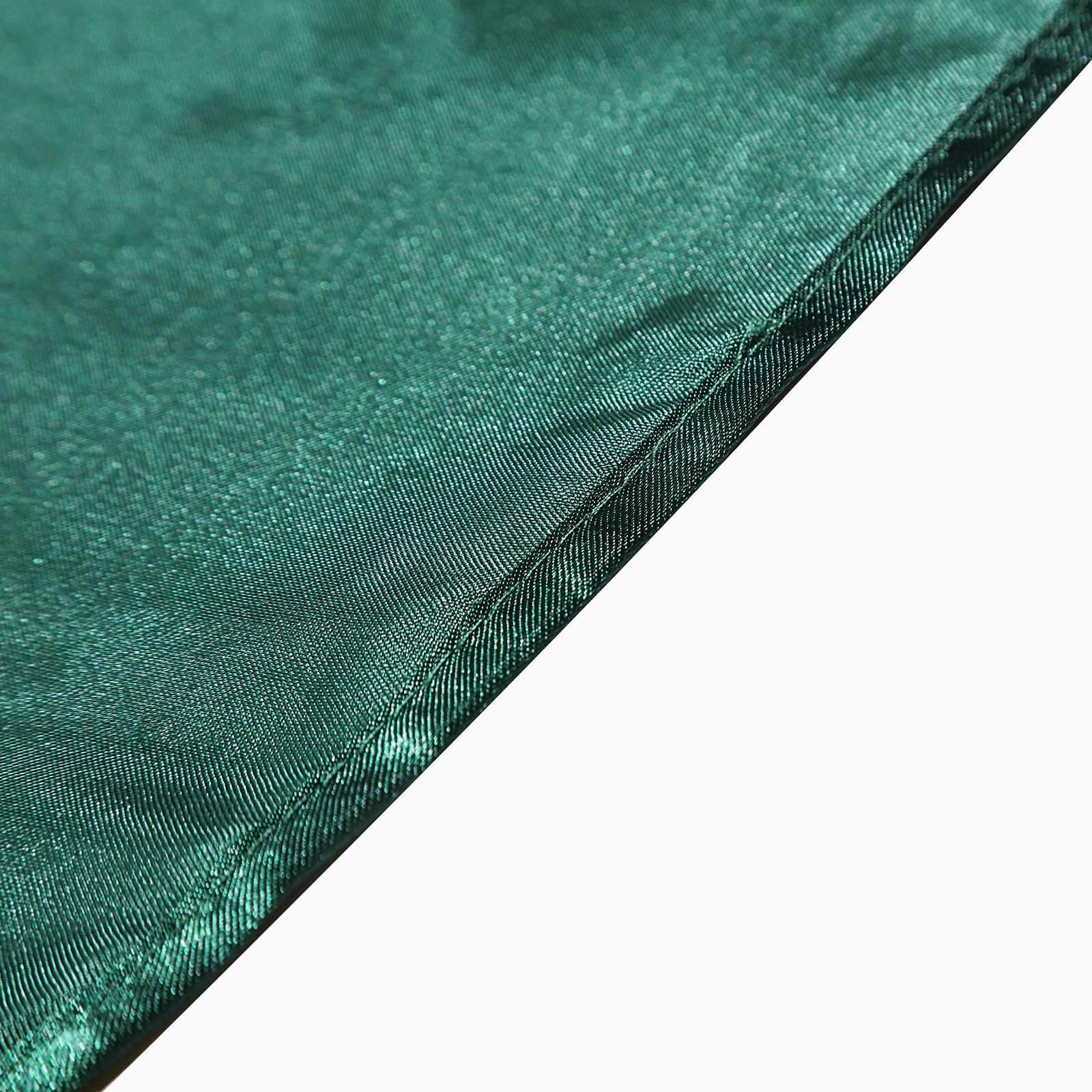 Hot Sale! Seamless Satin Rectangular Tablecloth in Hunter Emerald Green, 90x156 Inches