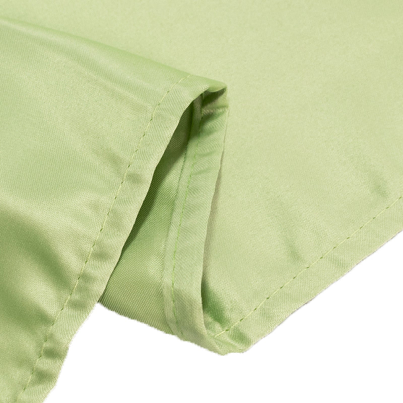 Lamour Satin Sage Green Rectangle Tablecloth - Durable & Soft, 60x102