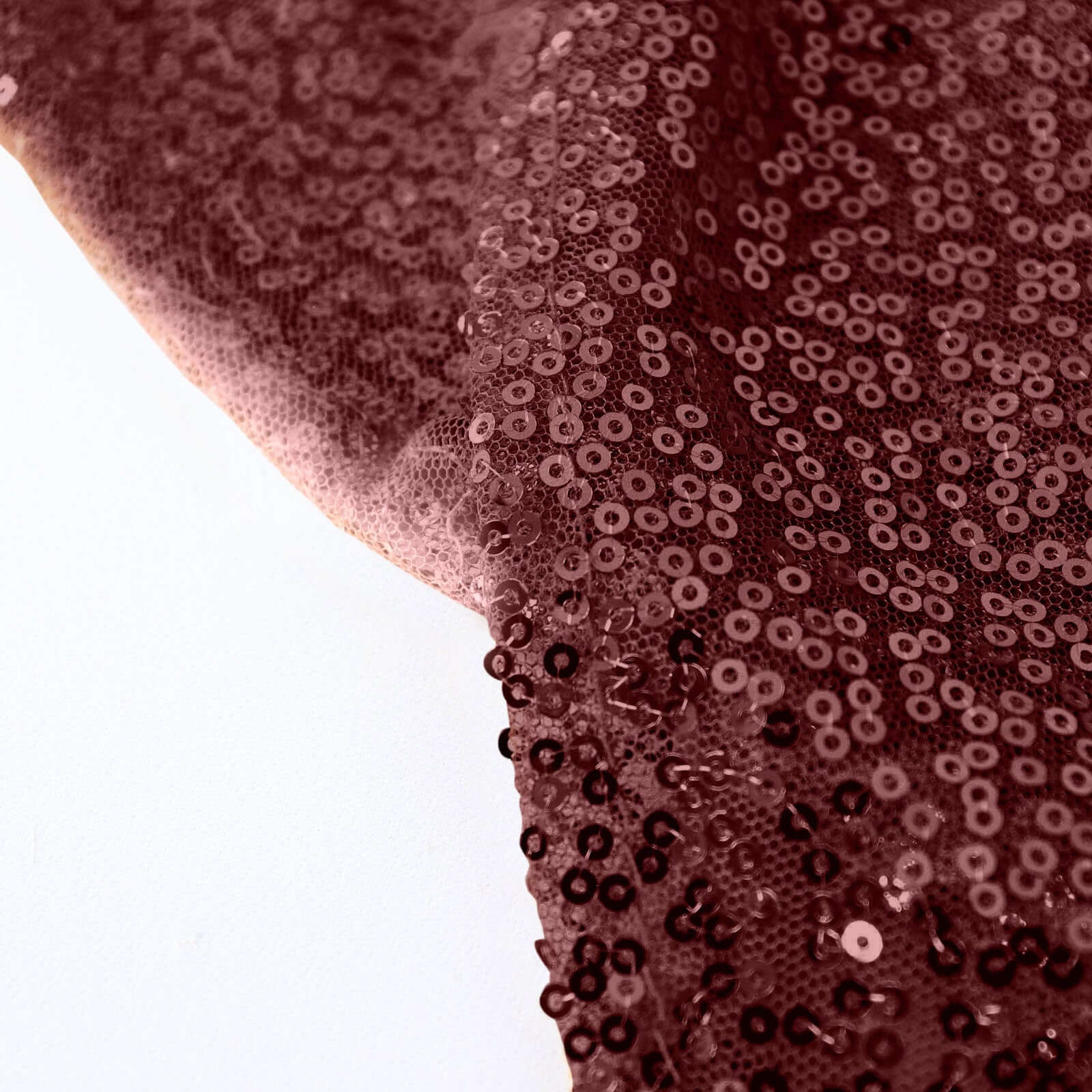 Hot Deal! Burgundy Seamless Glittering Sequin 120-Inch Round Tablecloth for Events