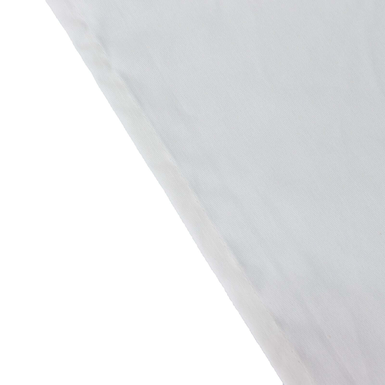 Soft and Breathable 100% Cotton White Rectangle Tablecloth, 60x102