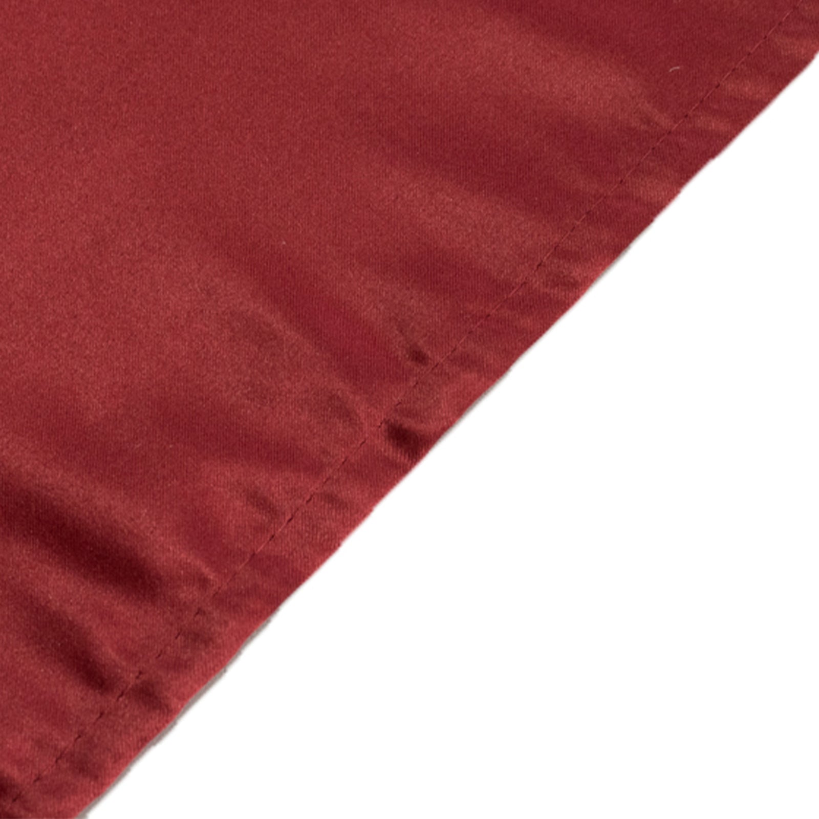 Exclusive Lamour Satin Burgundy Tablecloth - Durable & Soft for Events