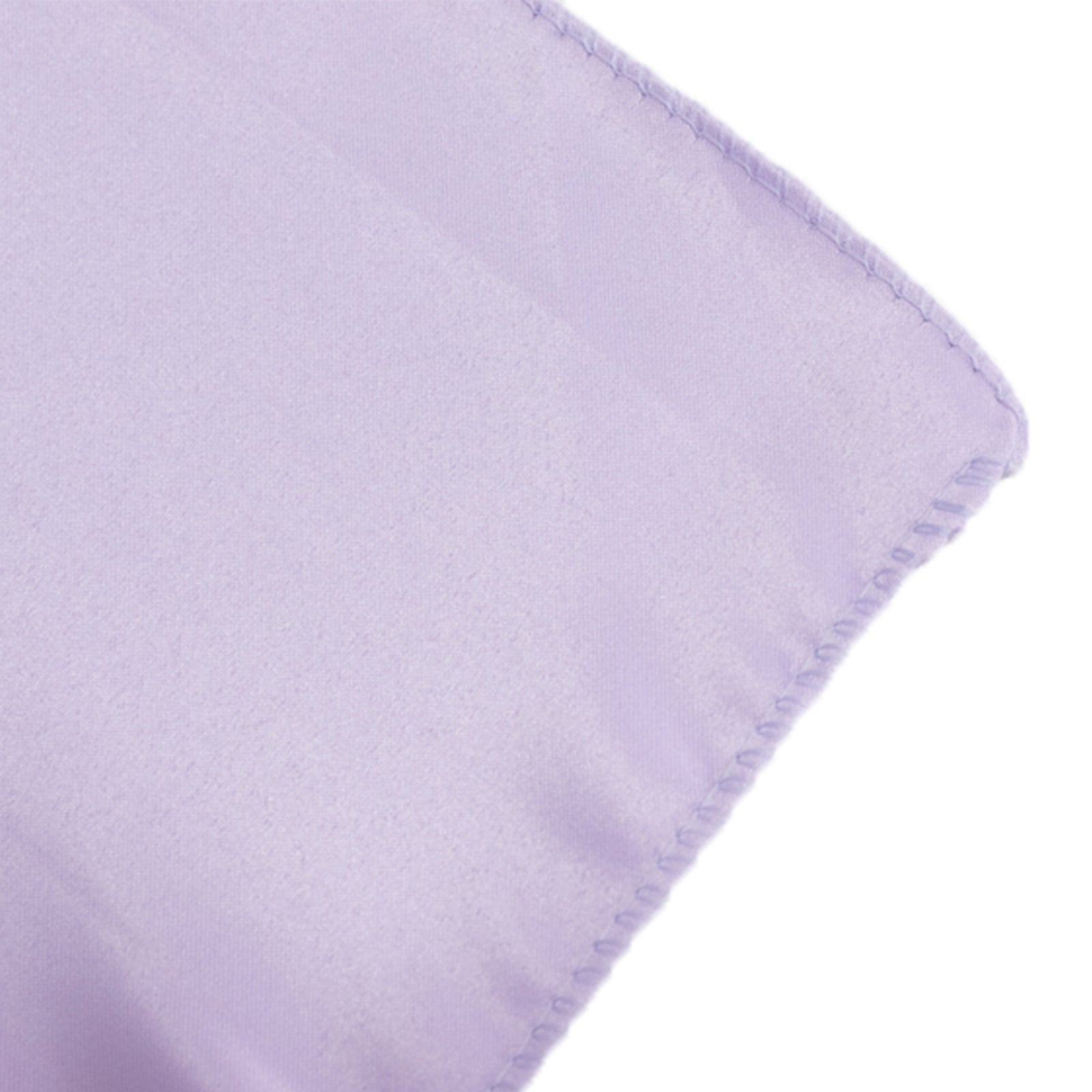 Lavender Lilac Lamour Satin 72x72 Square Table Overlay with Smooth Finish