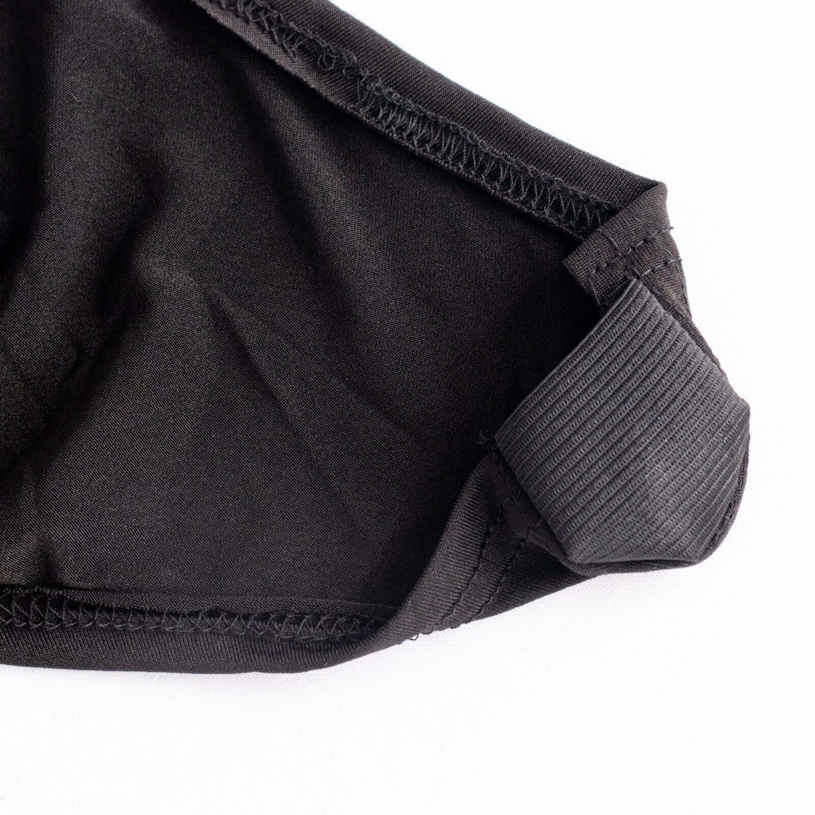 Hot! Black Premium Stretch Spandex Banquet Chair Cover - Durable 160GSM Fabric with 3 - Way Arch & Foot Pockets