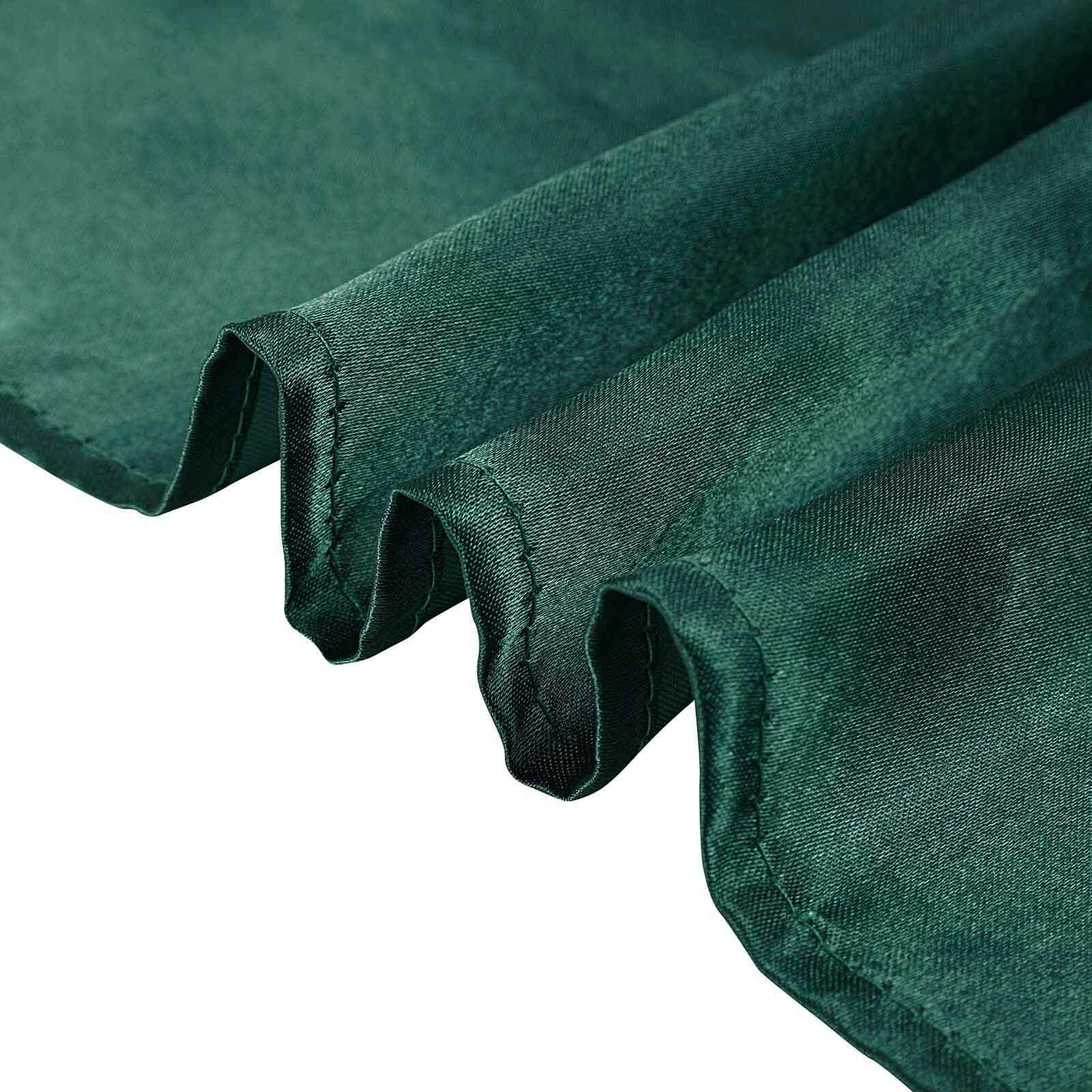 Luxurious Satin 60x102 Rectangular Tablecloth in Hunter Emerald Green