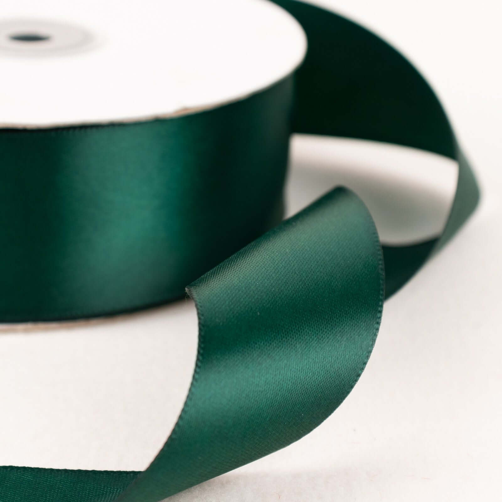Hot Sale! 50-Yard 1.5-Inch Hunter Emerald Green Single-Face Decorative Polyester Satin Ribbon