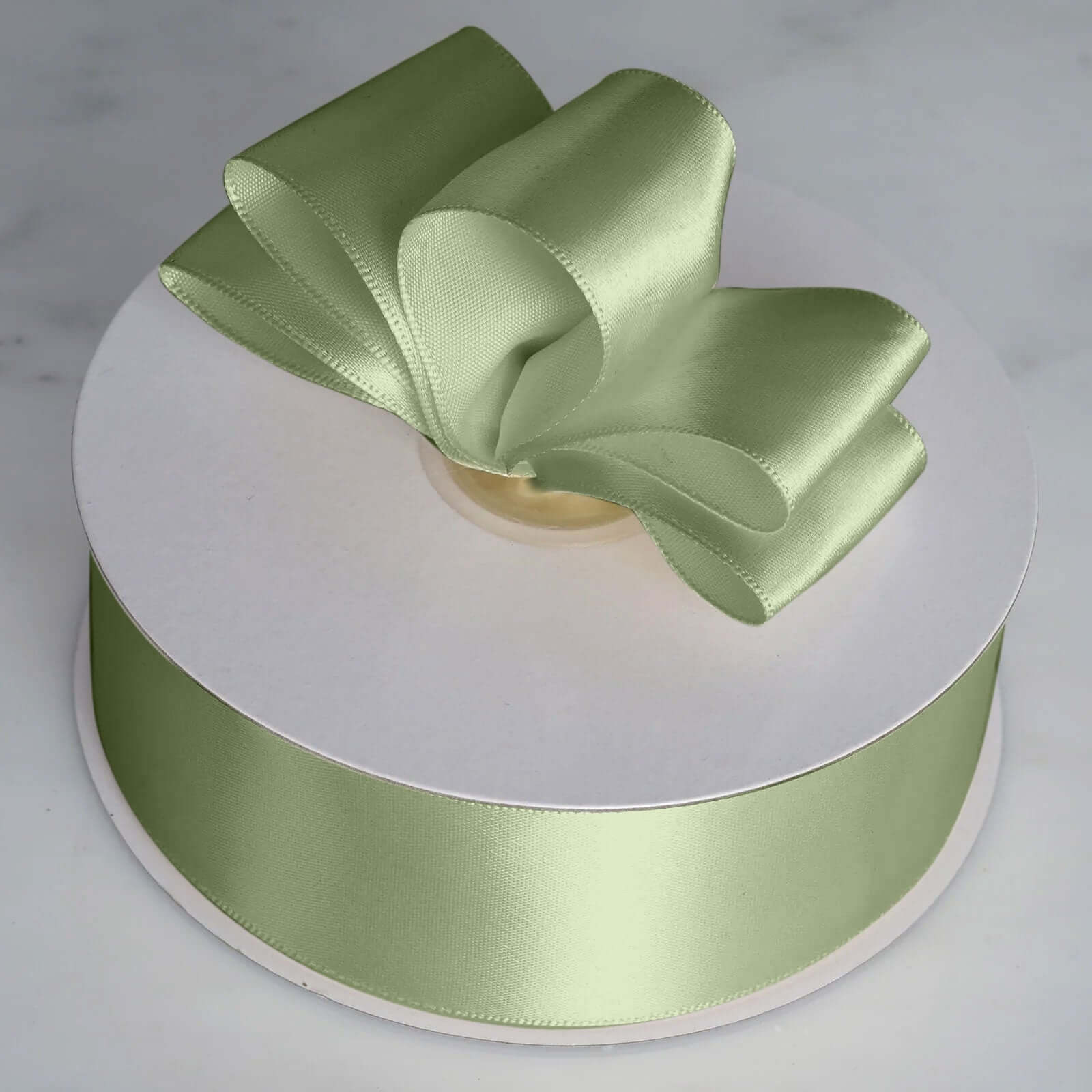 Hot! 50 Yards 1.5" Sage Green Single - Face Decorative Satin Ribbon