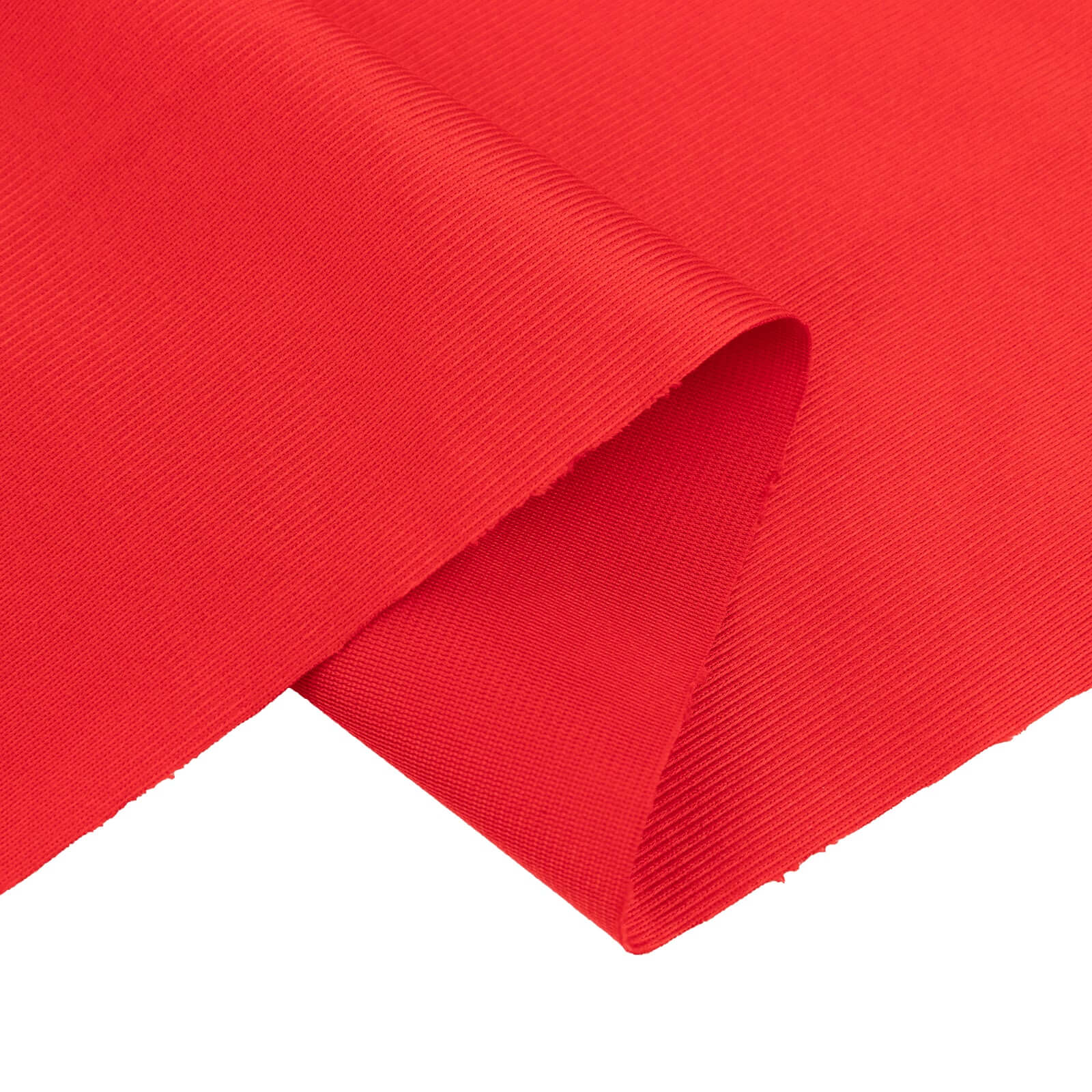 Wrinkle-Free Red Premium Scuba Polyester Fabric Roll - 60 Inches by 10 Yards