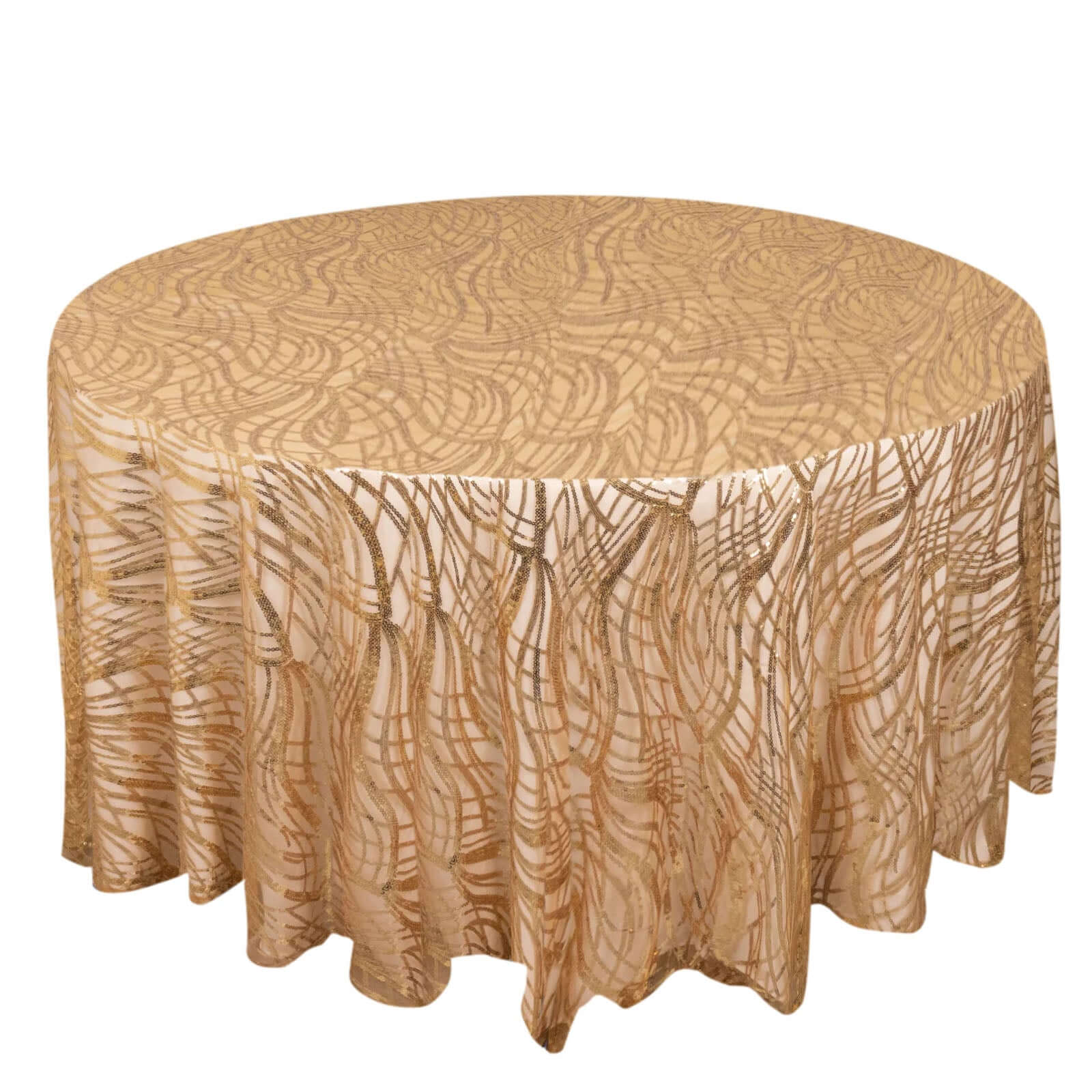 Hot! Rose Gold/Gold Sequin Mesh 120