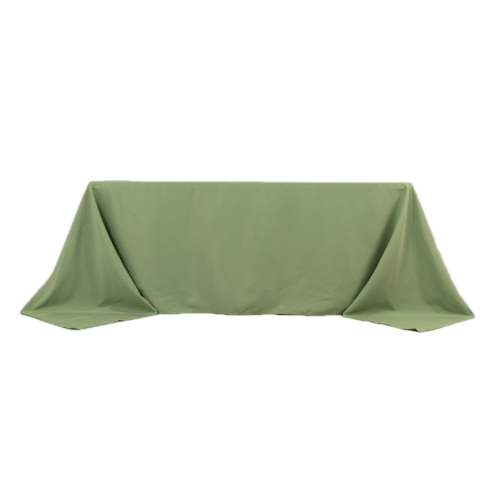 Exclusive Sage Green 90x132 Premium Polyester Seamless Tablecloth - Stain-Resistant