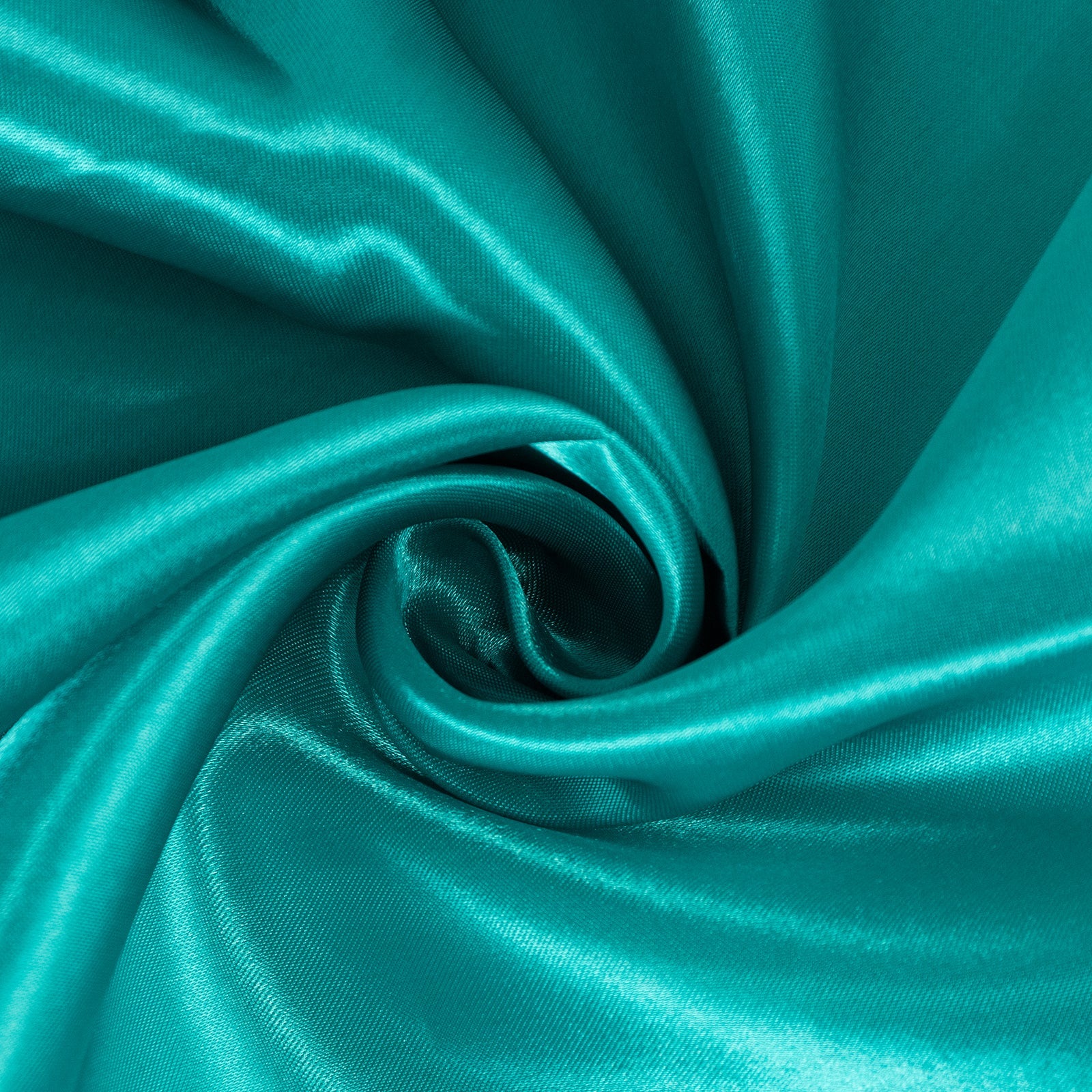 Hot! Turquoise Satin 132' Round Seamless Tablecloth