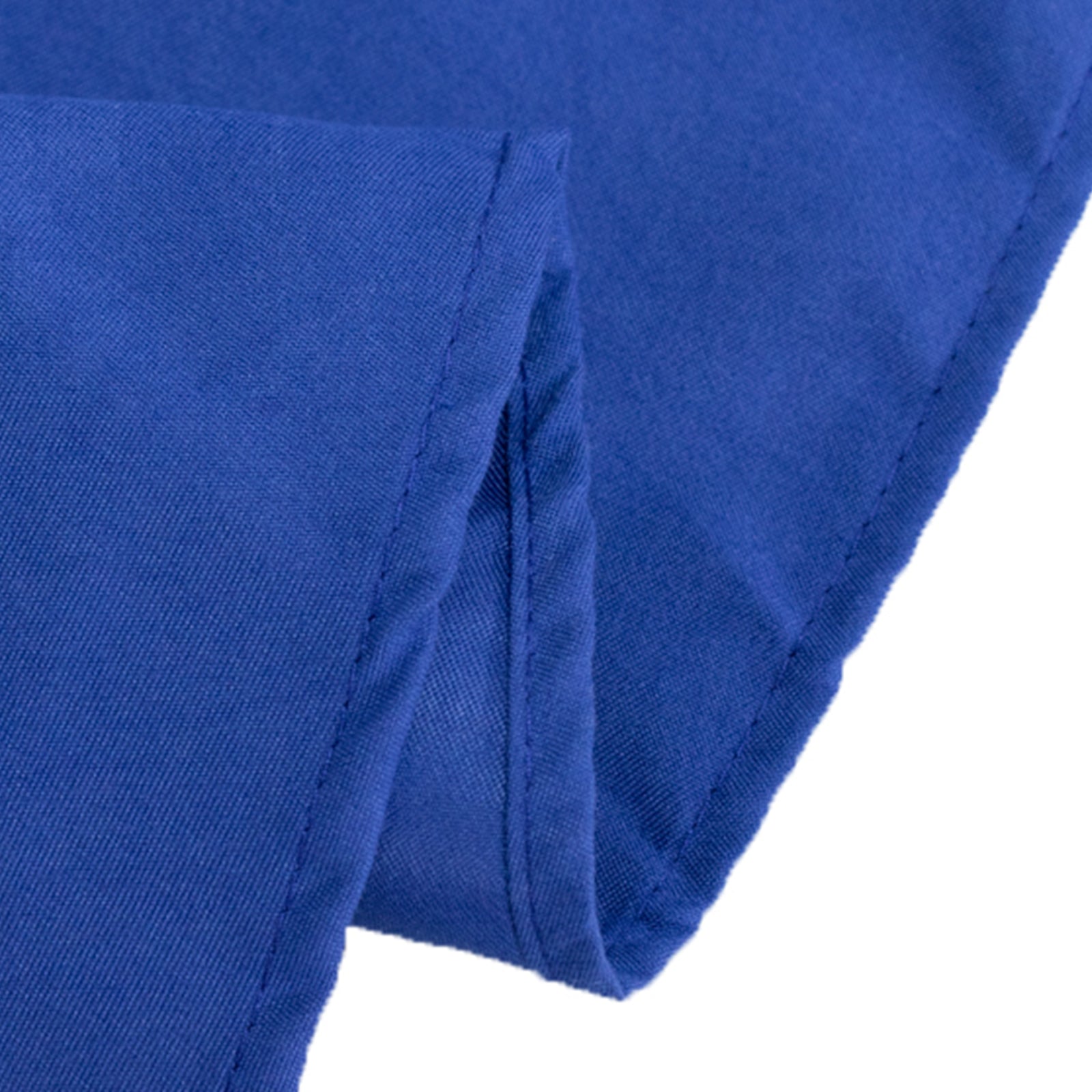 Exclusive Royal Blue 70" Cotton Blend Round Tablecloth - Wrinkle-Free and Ideal for Events