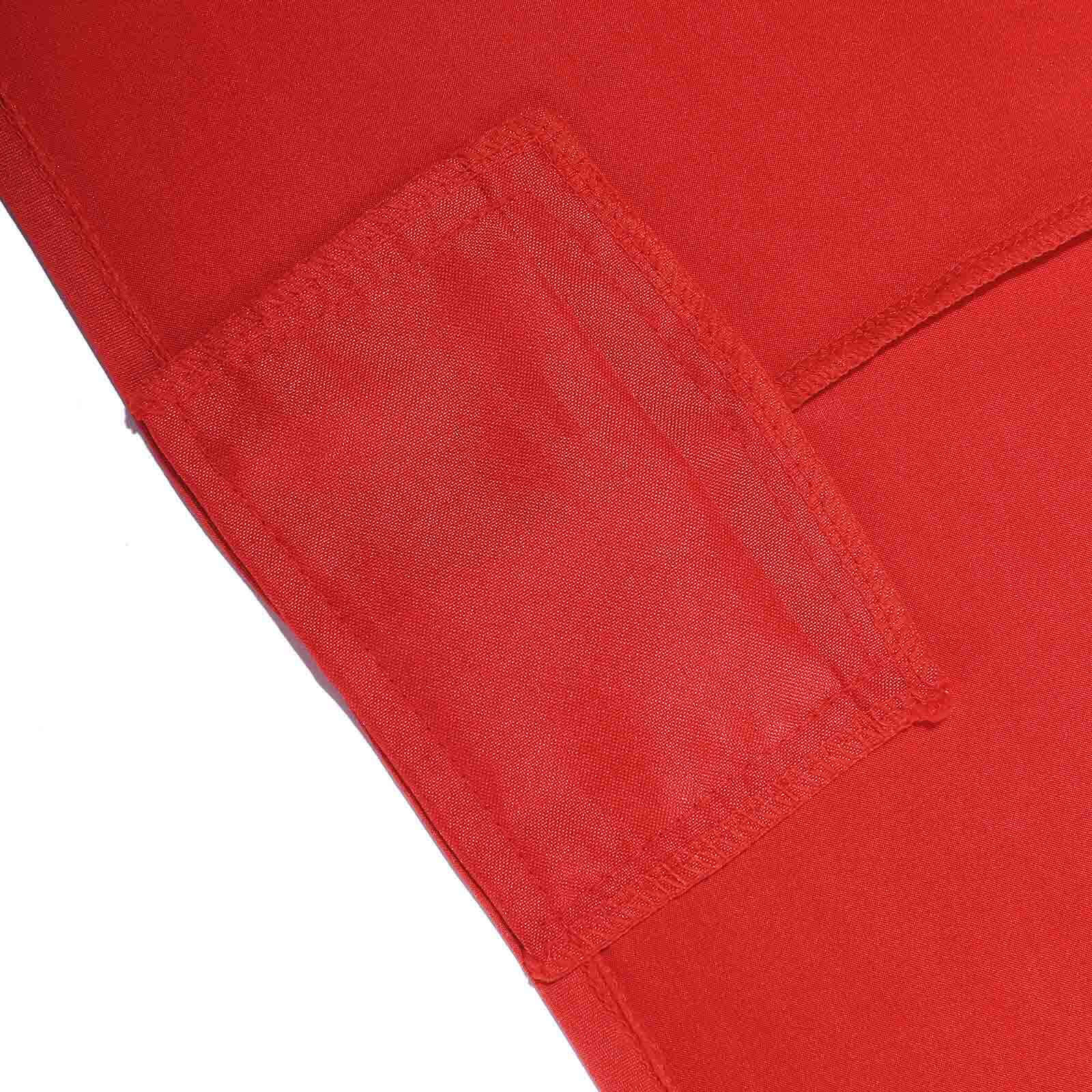 Hot Deal! Durable Red Spandex Stretch Table Cover for 8-Foot Rectangle Tables