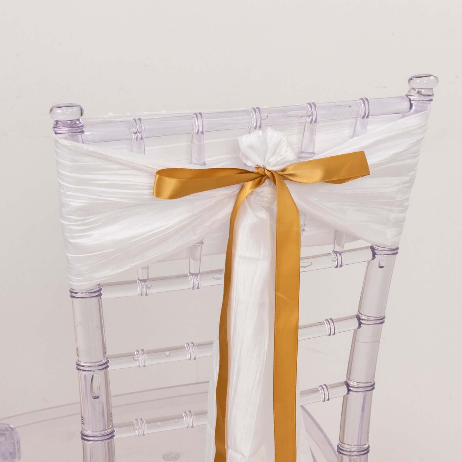 Exclusive Gold Single Face Decorative Satin Ribbon - 7/8