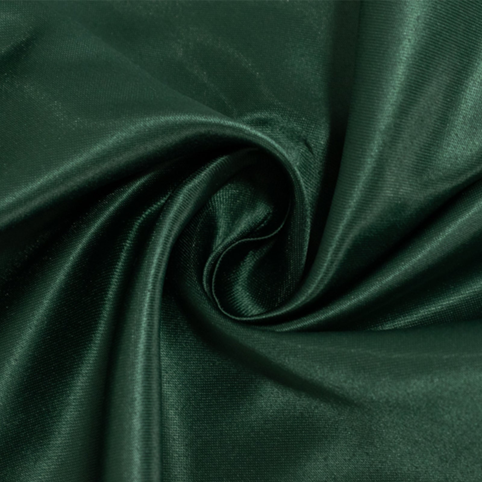 Hunter Emerald Green Lamour Satin Square Table Overlay - 72x72, Smooth Finish Topper for Events