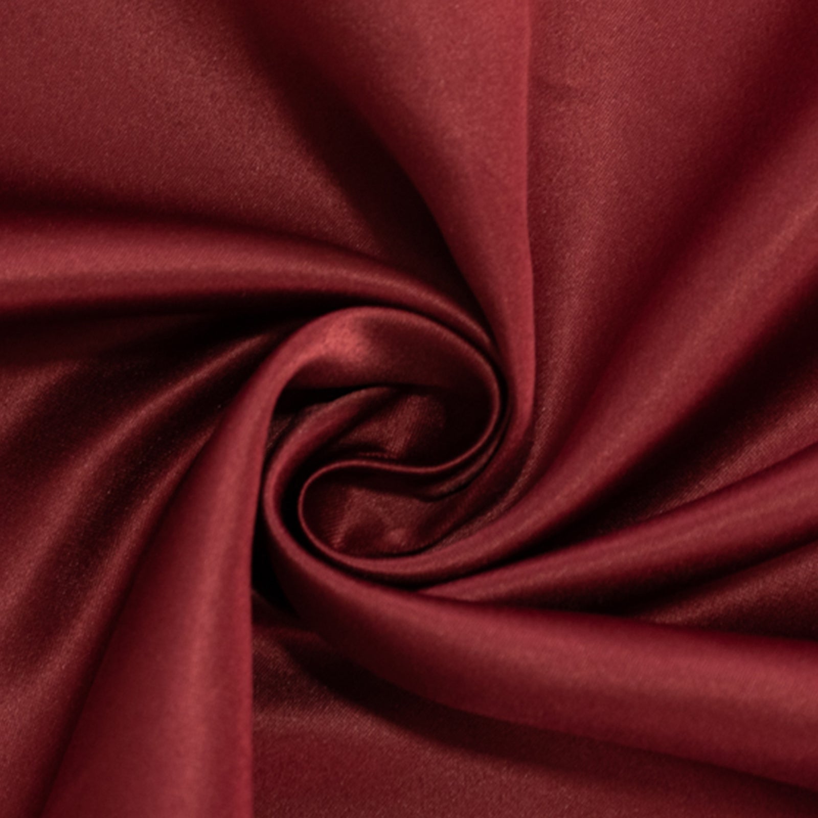 Premium Lamour Satin 120-Inch Round Burgundy Tablecloth - Seamless with Soft Sheen