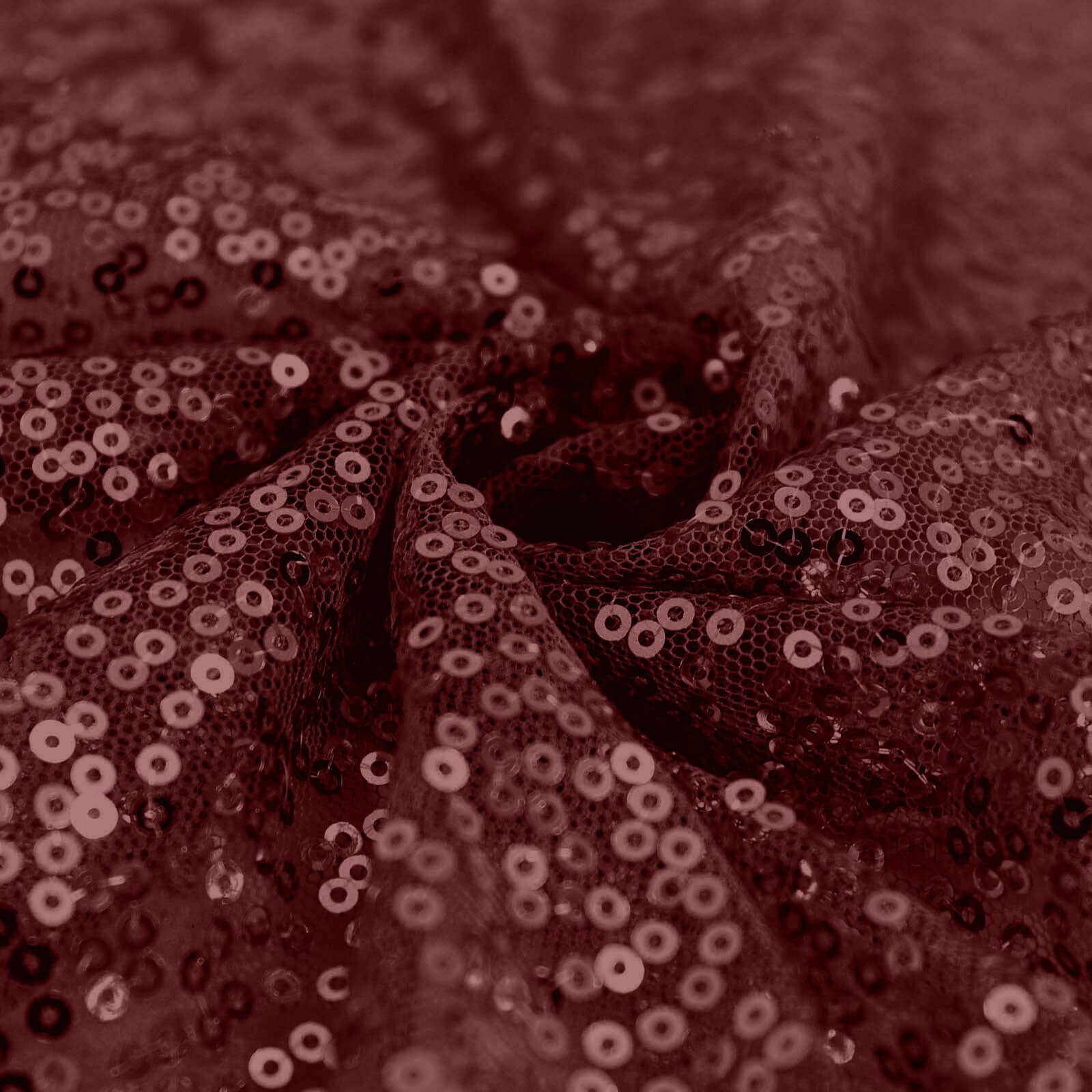 Hot Deal! Burgundy Seamless Glittering Sequin 120-Inch Round Tablecloth for Events