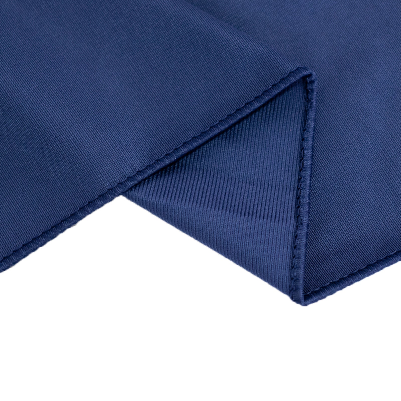 Navy Blue Wrinkle-Free Premium Scuba Polyester 36x72 Table Runner for Trade Shows