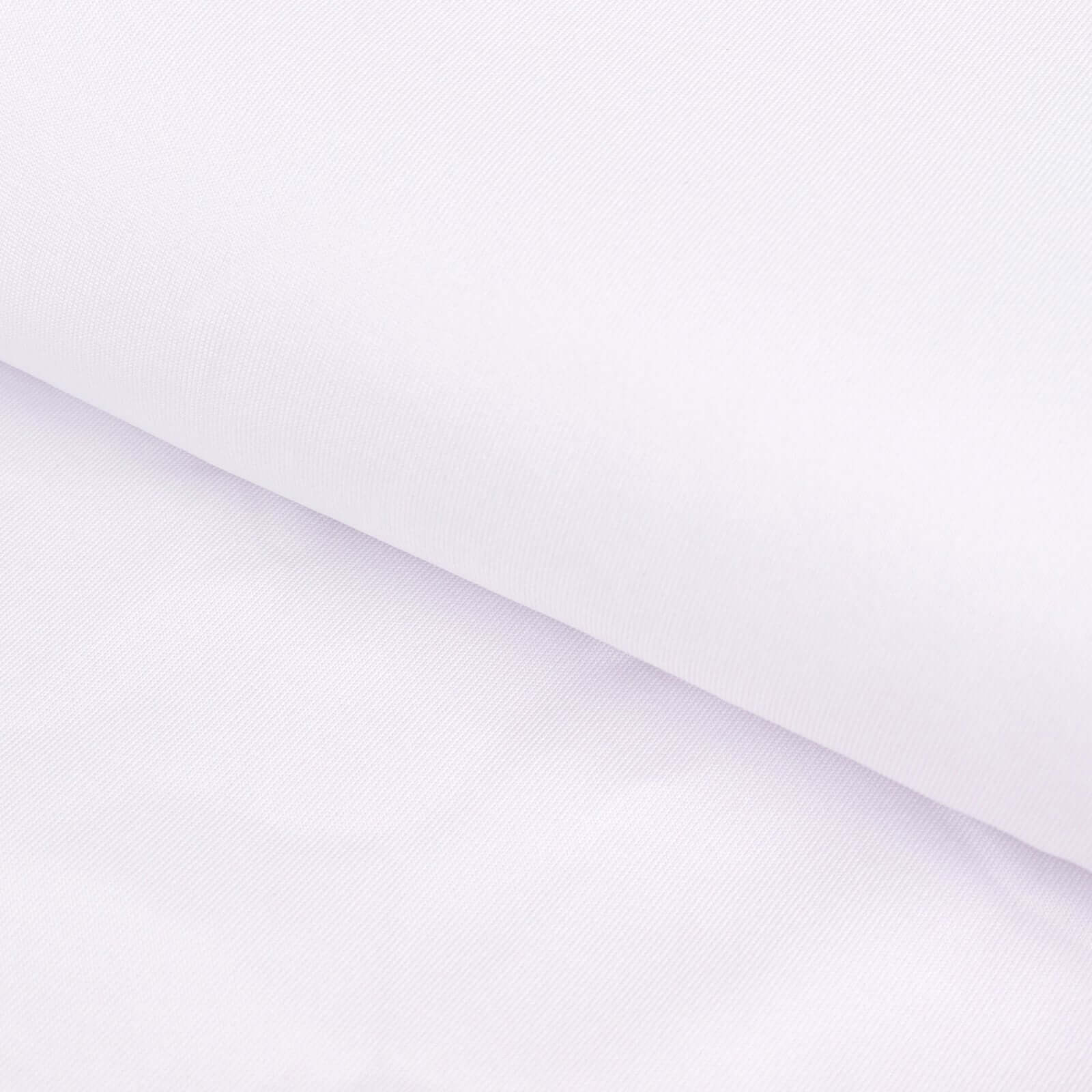 Premium White Spandex 4-Way Stretch Fabric Roll for DIY Crafts - 60 Inches by 10 Yards