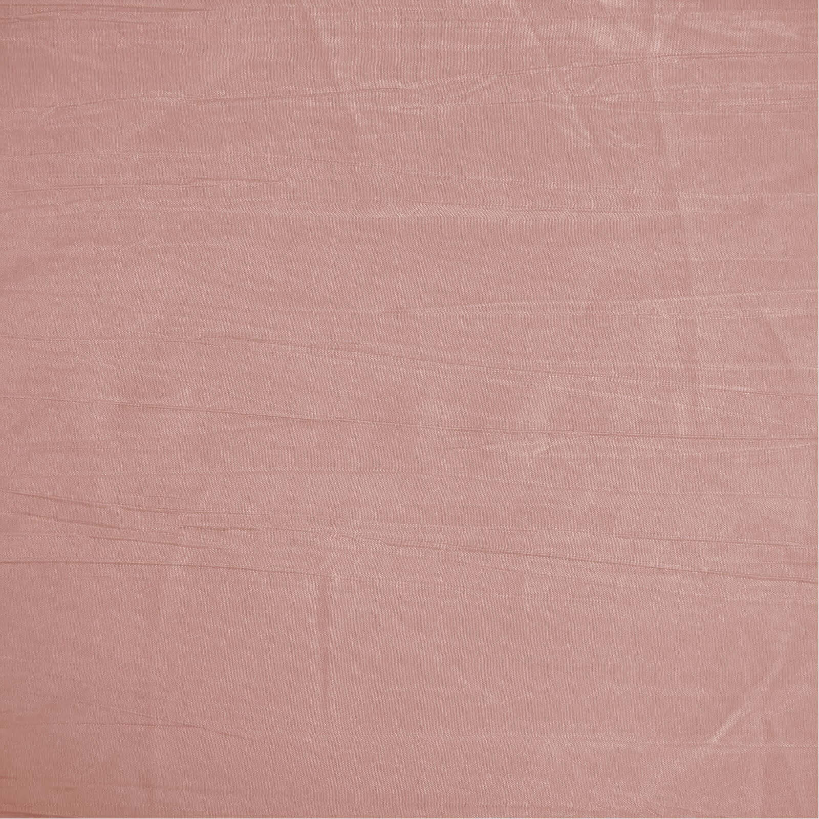 120-Inch Seamless Accordion Crinkle Dusty Rose Taffeta Round Tablecloth