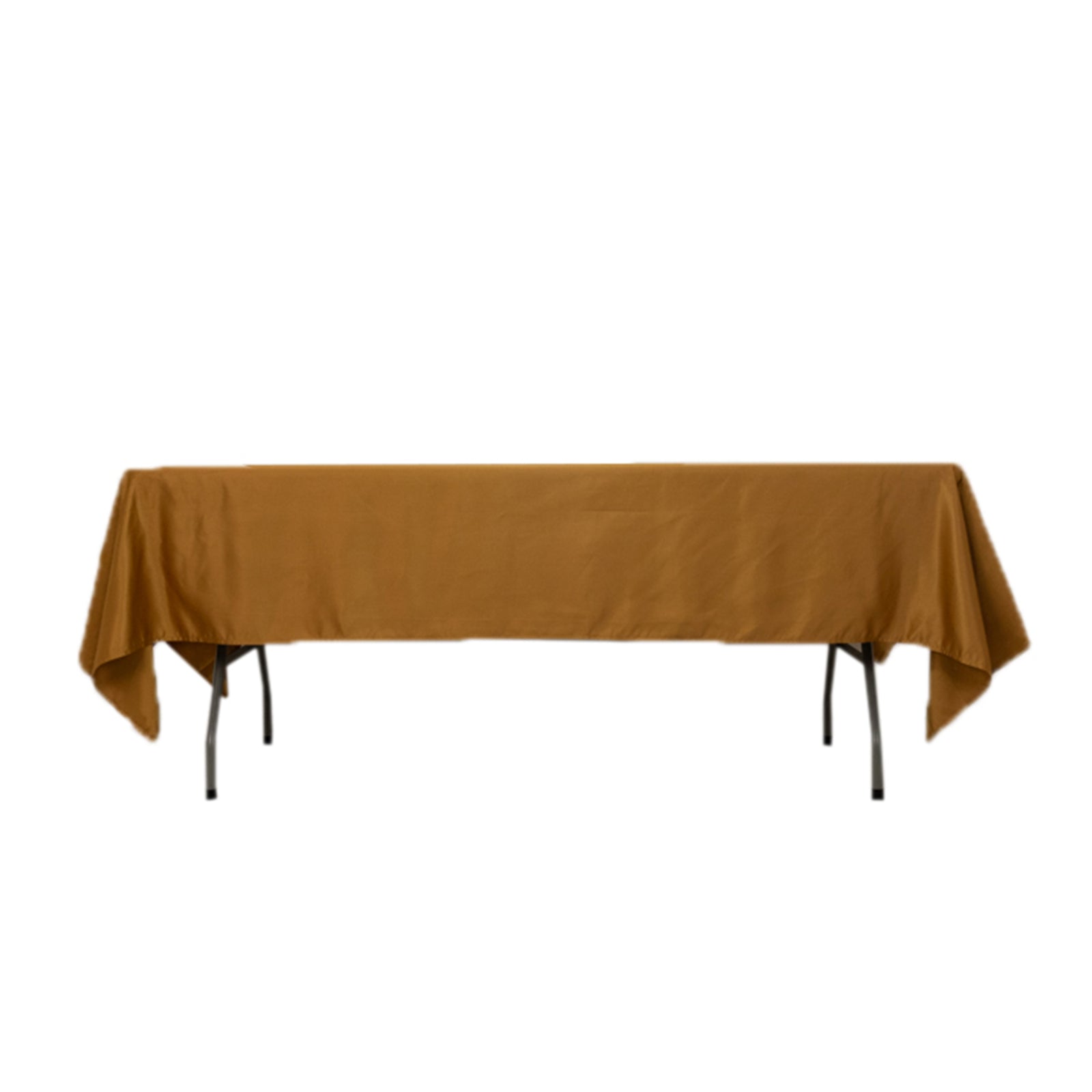 Hot Sale! Gold Lamour Satin Rectangle Tablecloth (60x102) for Weddings and Banquets - Durable and Silky Soft