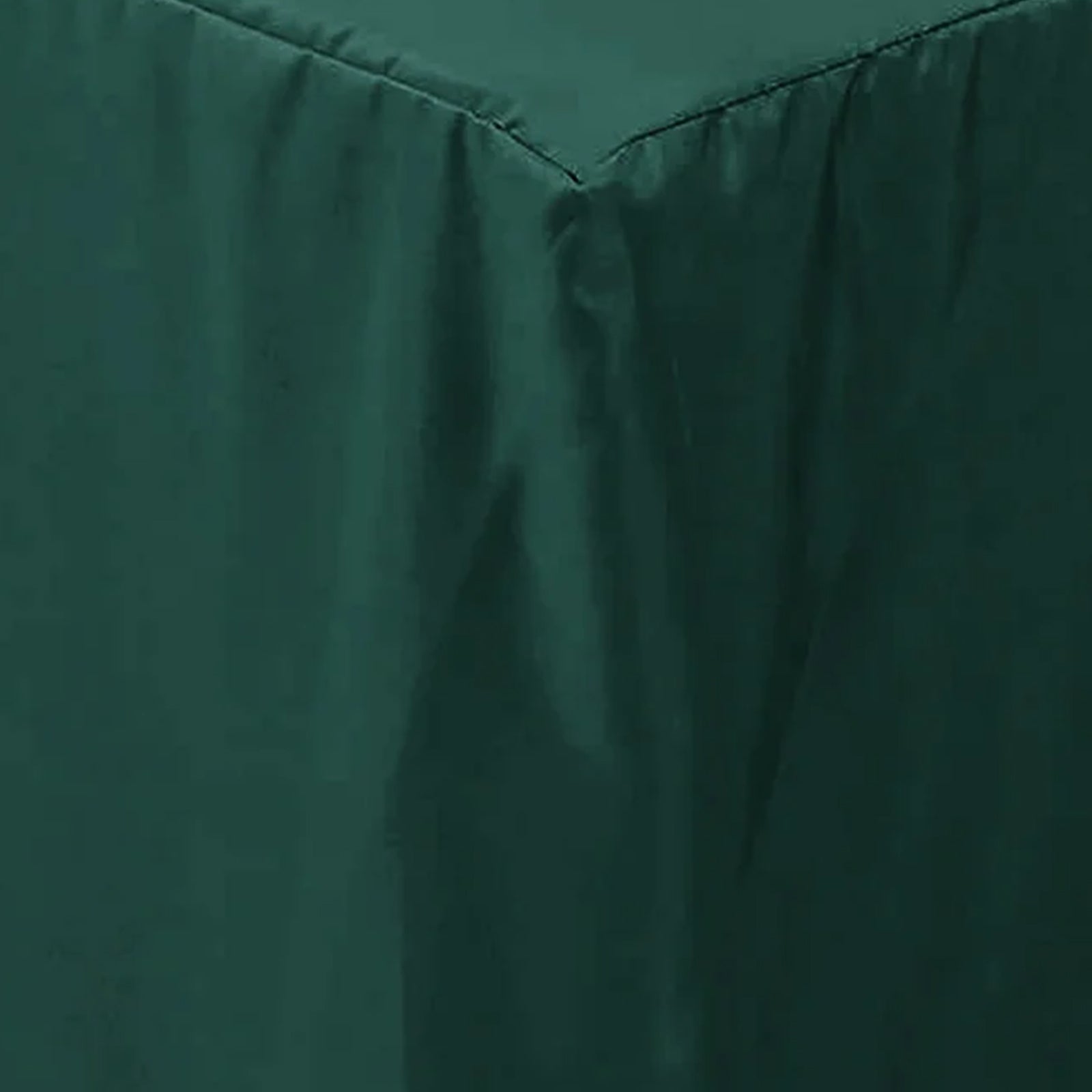 Amazing Durable Fitted Polyester Tablecloth in Hunter Emerald Green for 6FT Rectangular Tables