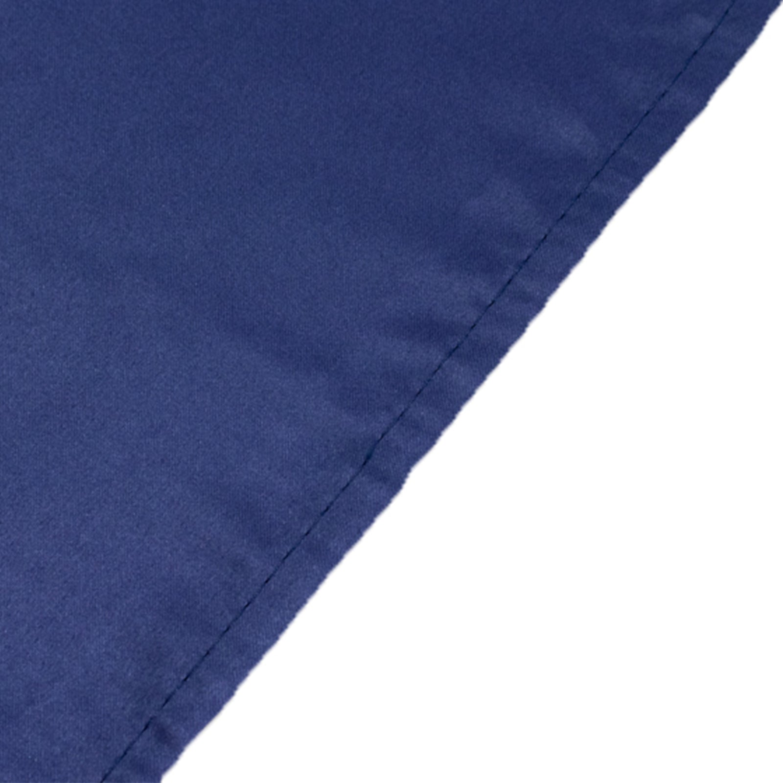 Navy Blue Lamour Satin Rectangle Tablecloth (60x102) - Durable & Soft