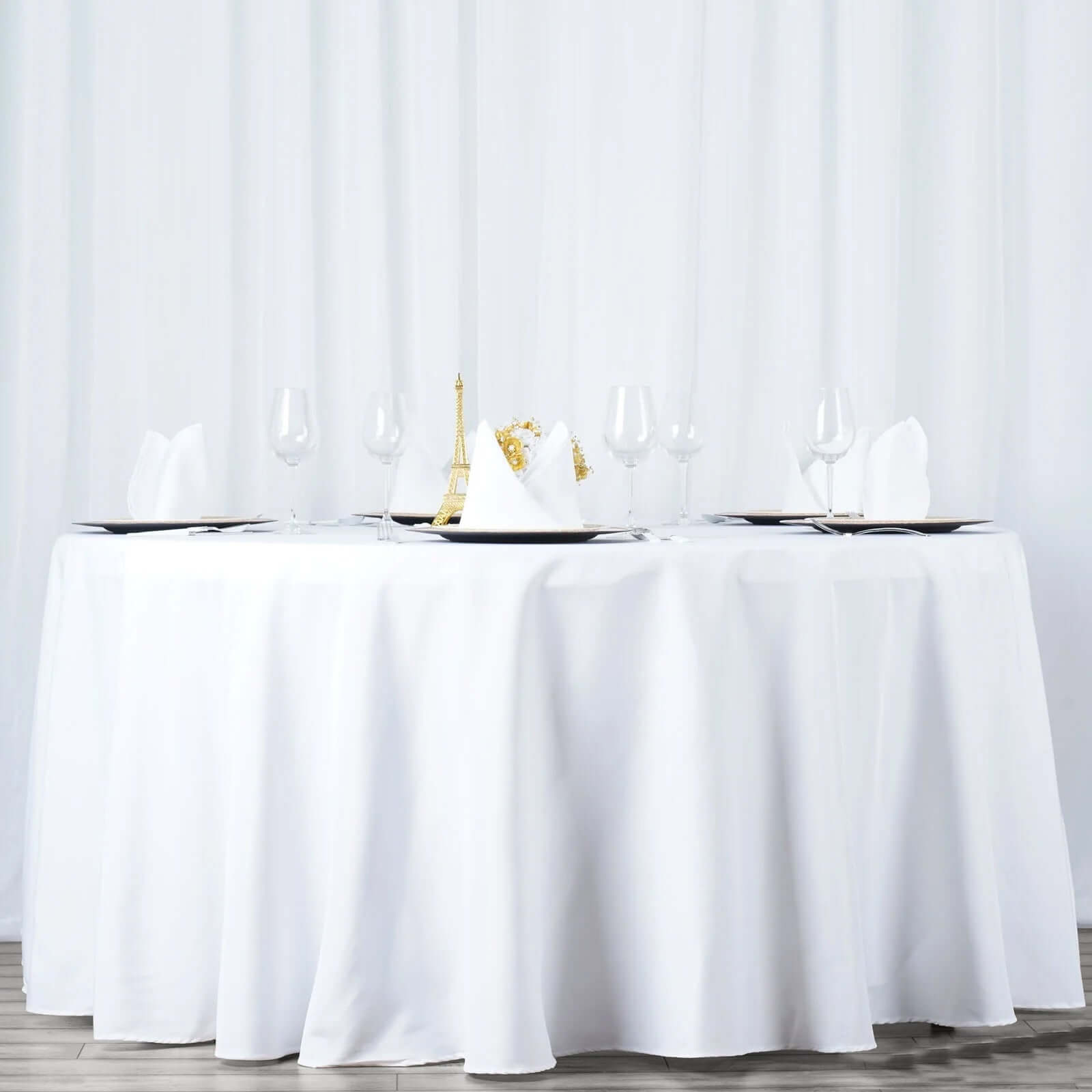 Luxury Seamless 220GSM White Polyester 132