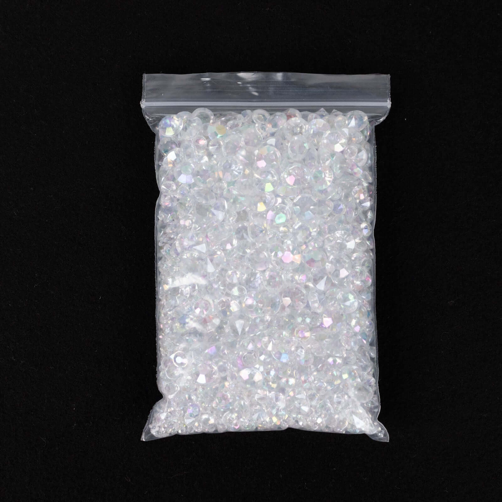 Get 4000 Pcs Iridescent Acrylic Diamond Beads - Ideal for Wedding Decor & DIY, 3mm, 6mm, 10mm Sizes