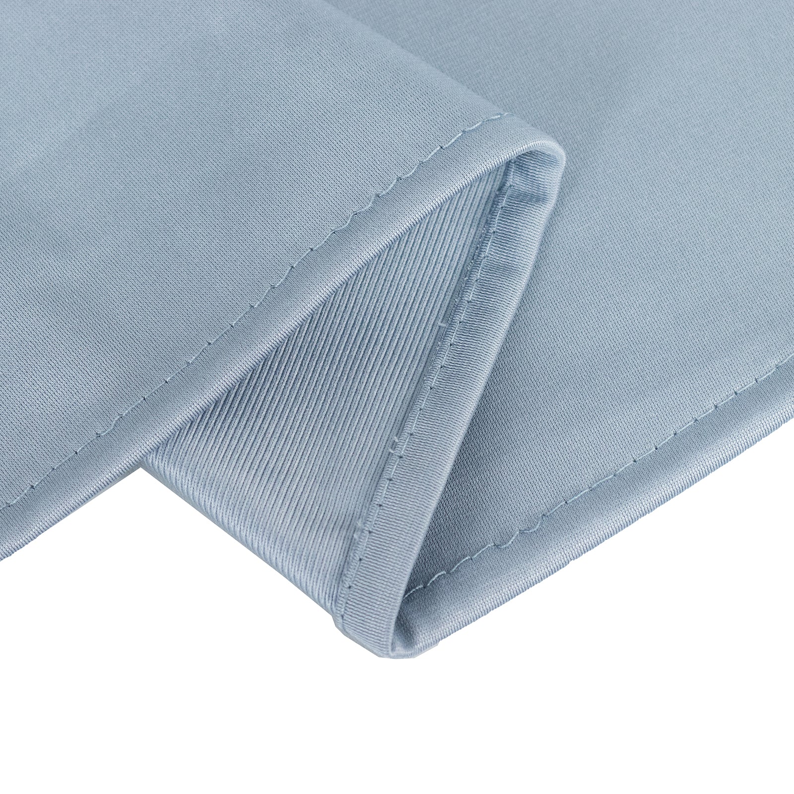 Exclusive Dusty Blue 108' Scuba Round Tablecloth - Wrinkle & Stain Free