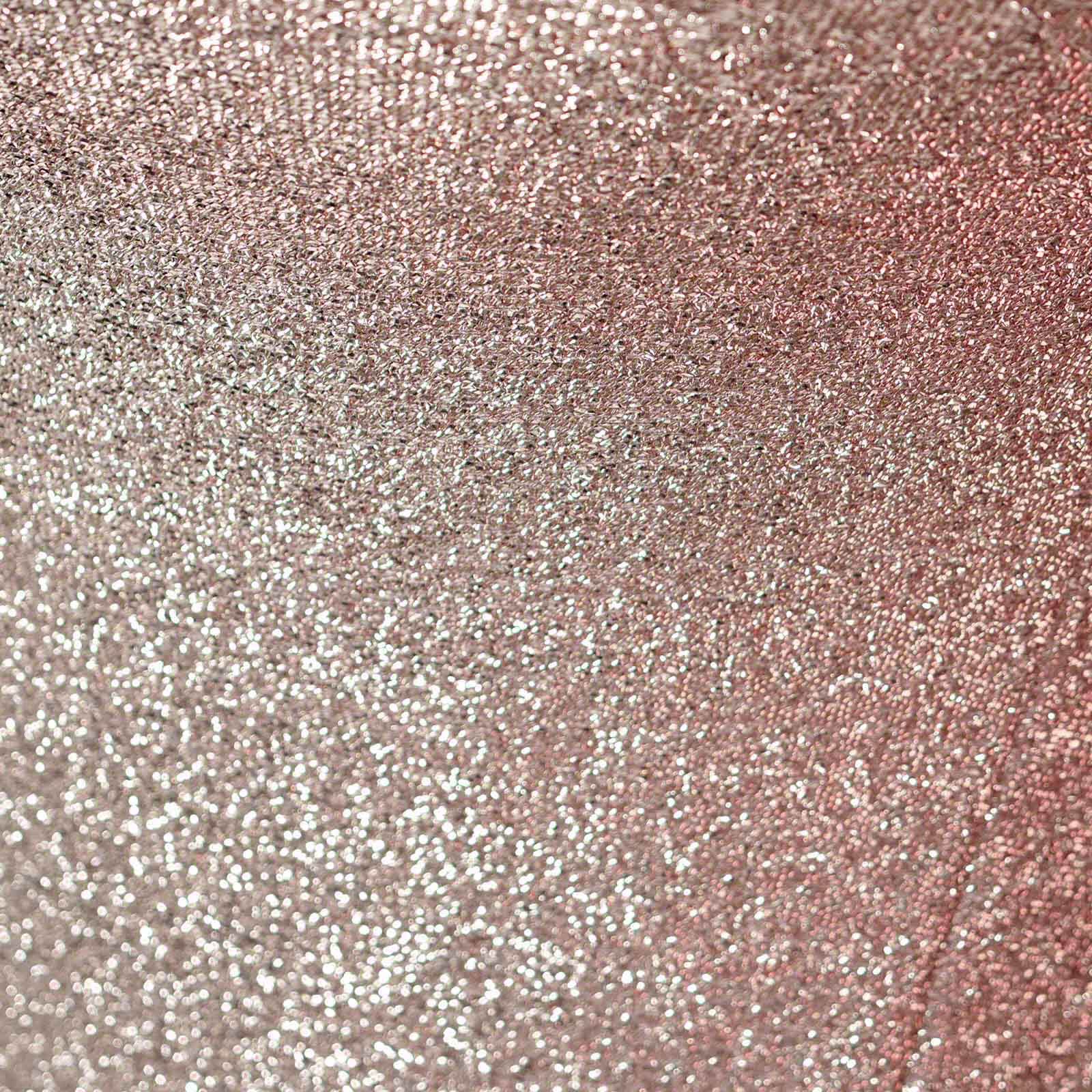 Rose Gold Metallic Spandex Glitter Cocktail Table Cover - Stretch Fit for High Tops