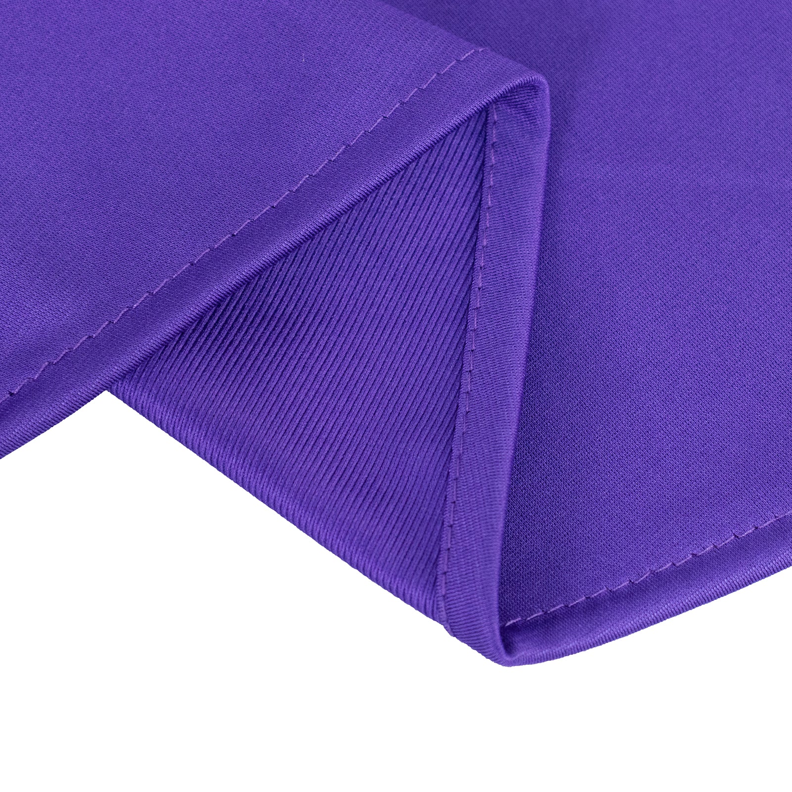 Premium Purple 108-Inch Round Scuba Tablecloth - Wrinkle-Free & Stain-Resistant for Events