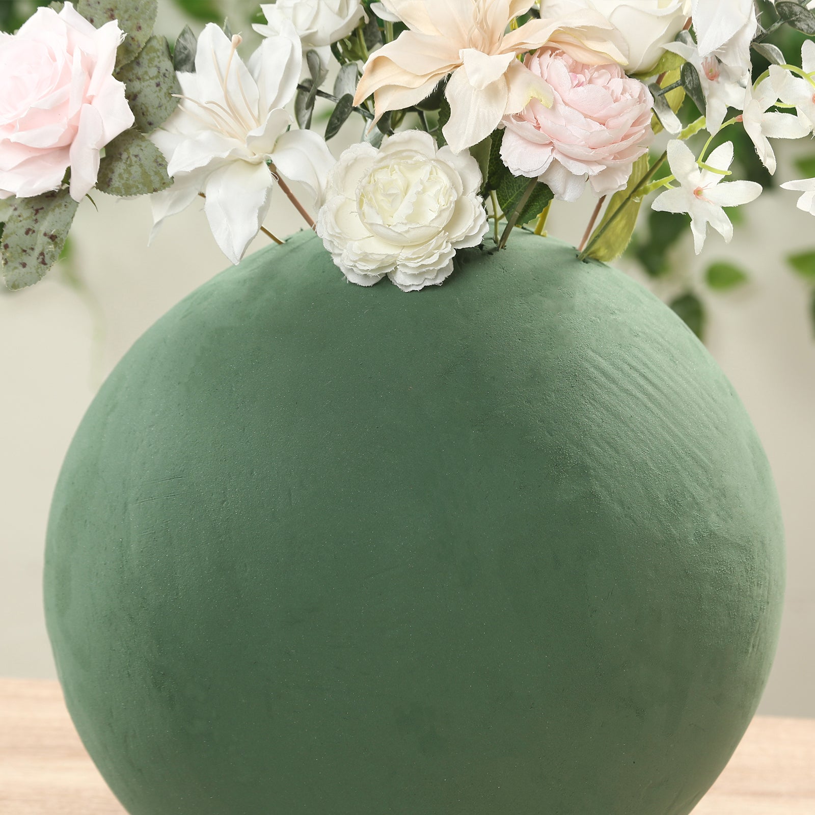 14-Inch Green DIY Craft Foam Ball for Beautiful Flower Arrangements