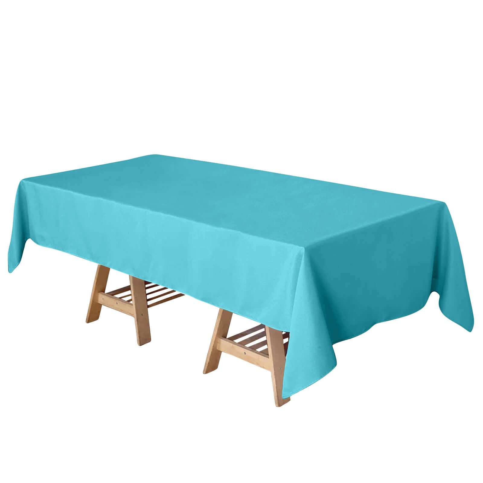 Turquoise 60x102 Rectangle Polyester Tablecloth - Durable and Elegant Table Cover