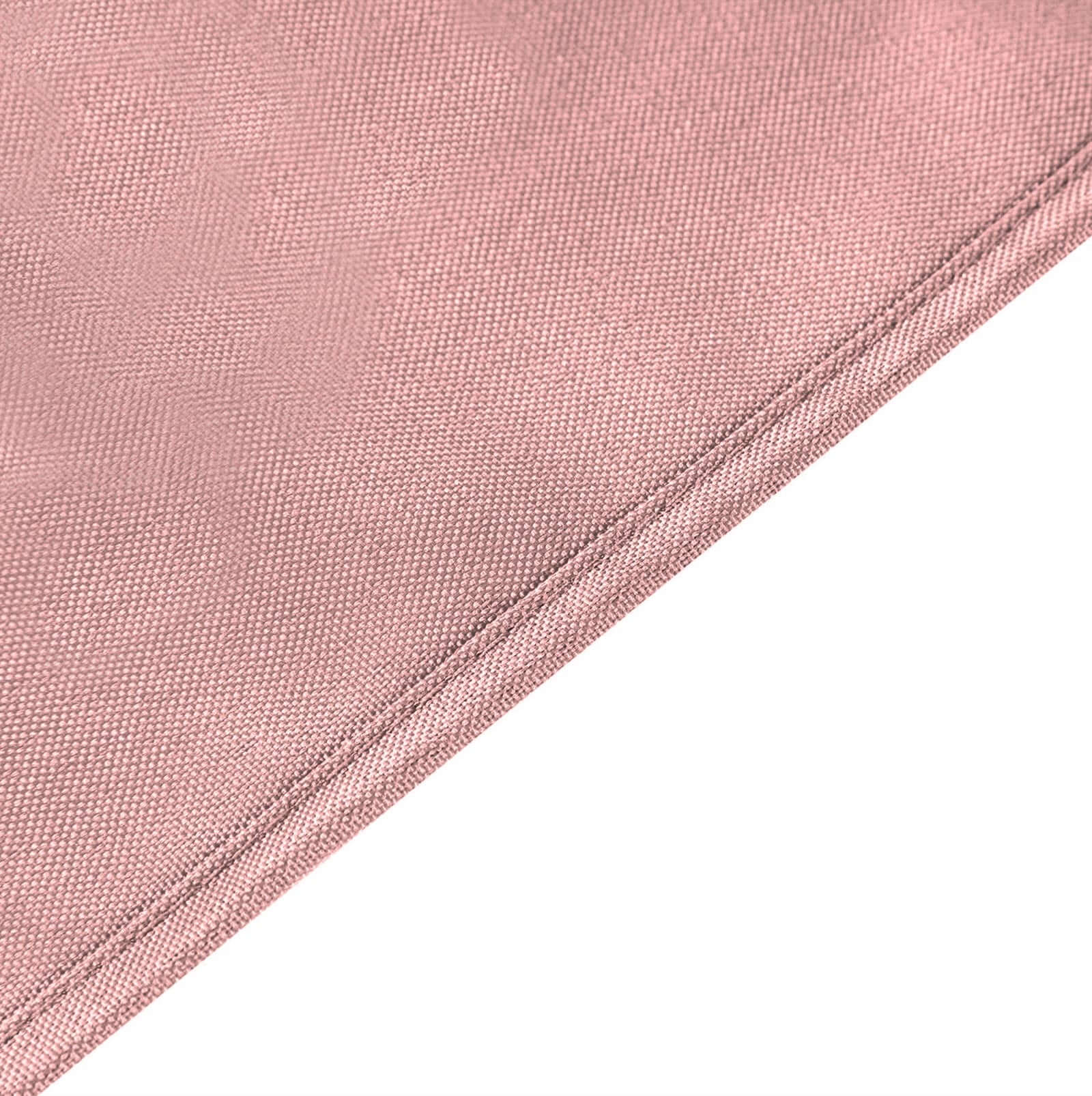 Seamless Wrinkle-Resistant Dusty Rose Polyester 90x132 Rectangle Table Cover
