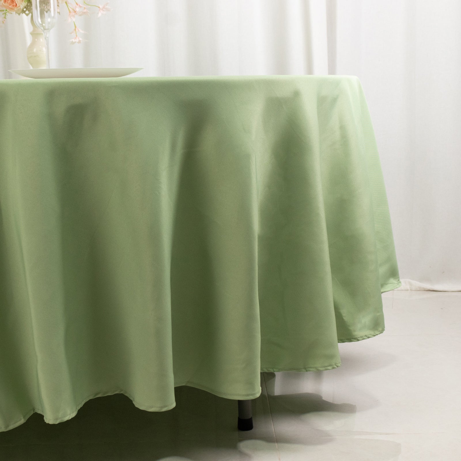 Wrinkle-Resistant 220GSM Sage Green Premium Polyester 108