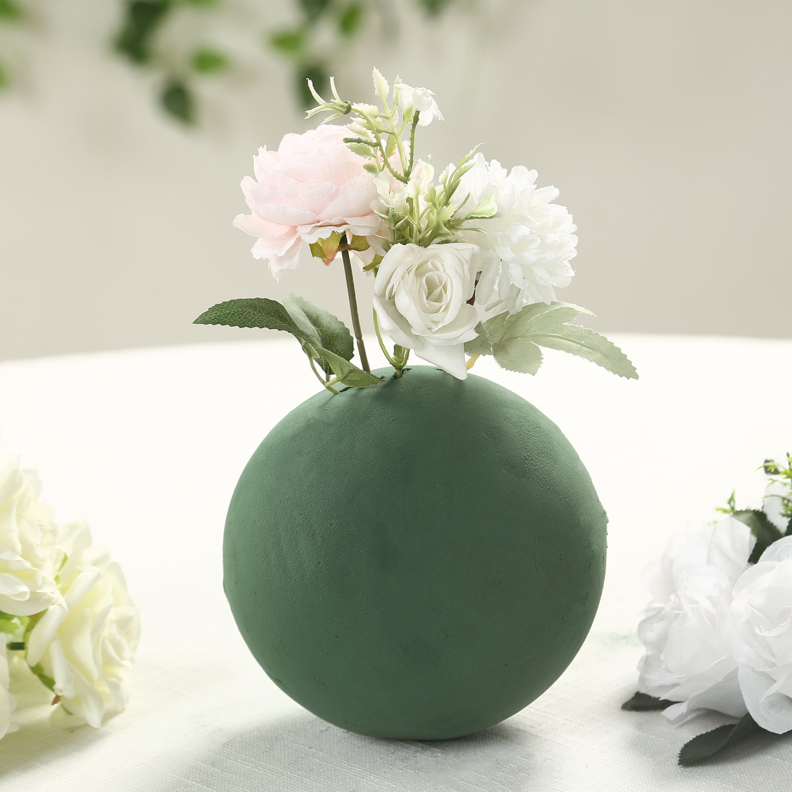 Hot Sale! 3-Pack 6-Inch Green DIY Floral Craft Foam Balls for Flower Arrangements