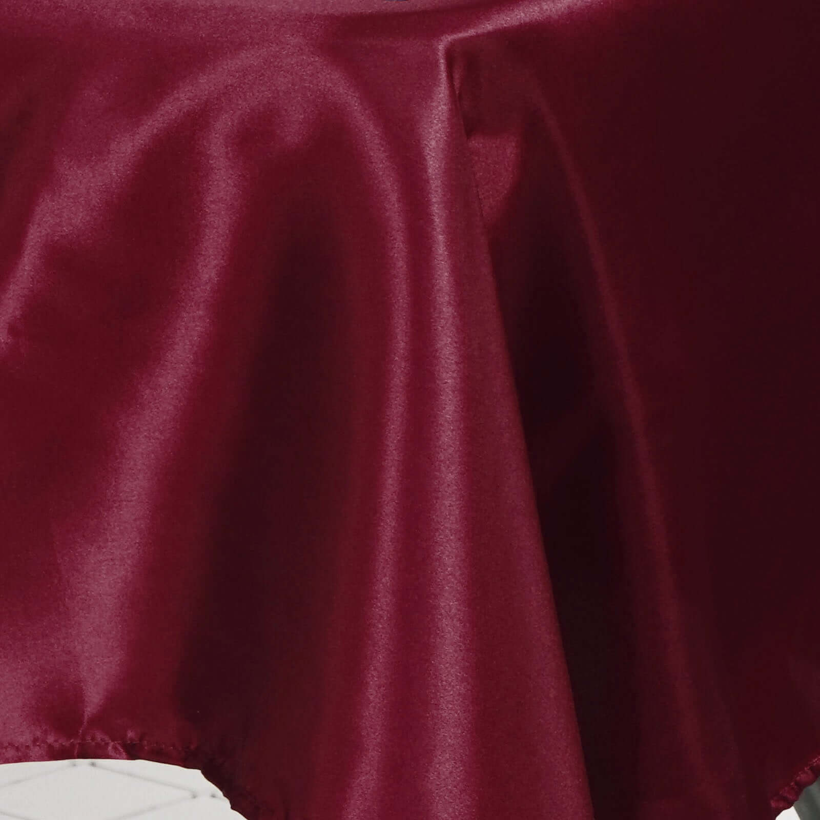 Hot! Burgundy Satin 60x126 Rectangular Tablecloth - Smooth & Lustrous