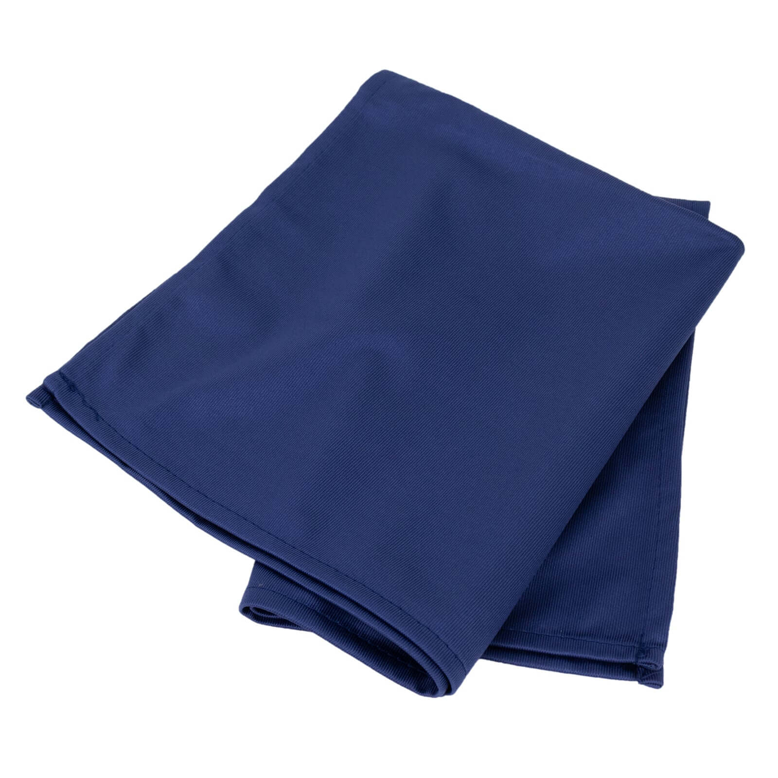 5-Pack Navy Blue Premium Scuba 20x20 Reusable Dinner Napkins - Durable & Stain-Free