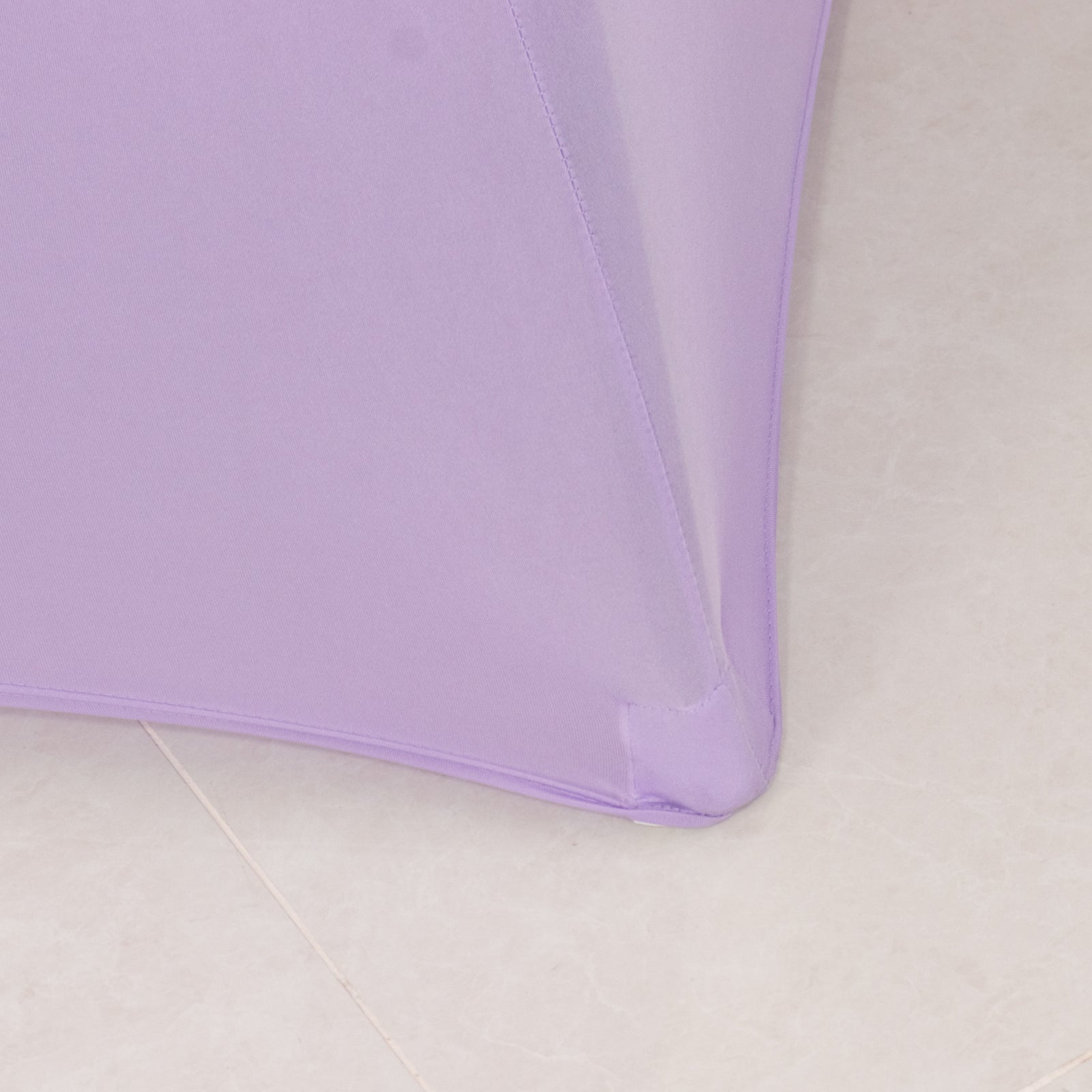 Lavender Lilac Spandex Stretch Fitted Cocktail Table Cover for 24 - 32 Dia Tables