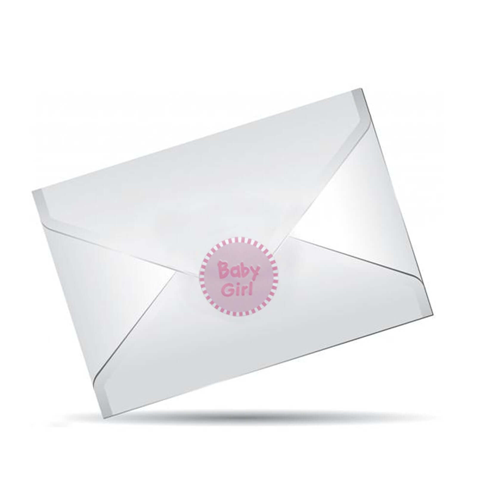 100 Pieces 1-Inch Round Pink Stickers for Baby Girl Baby Shower Favors