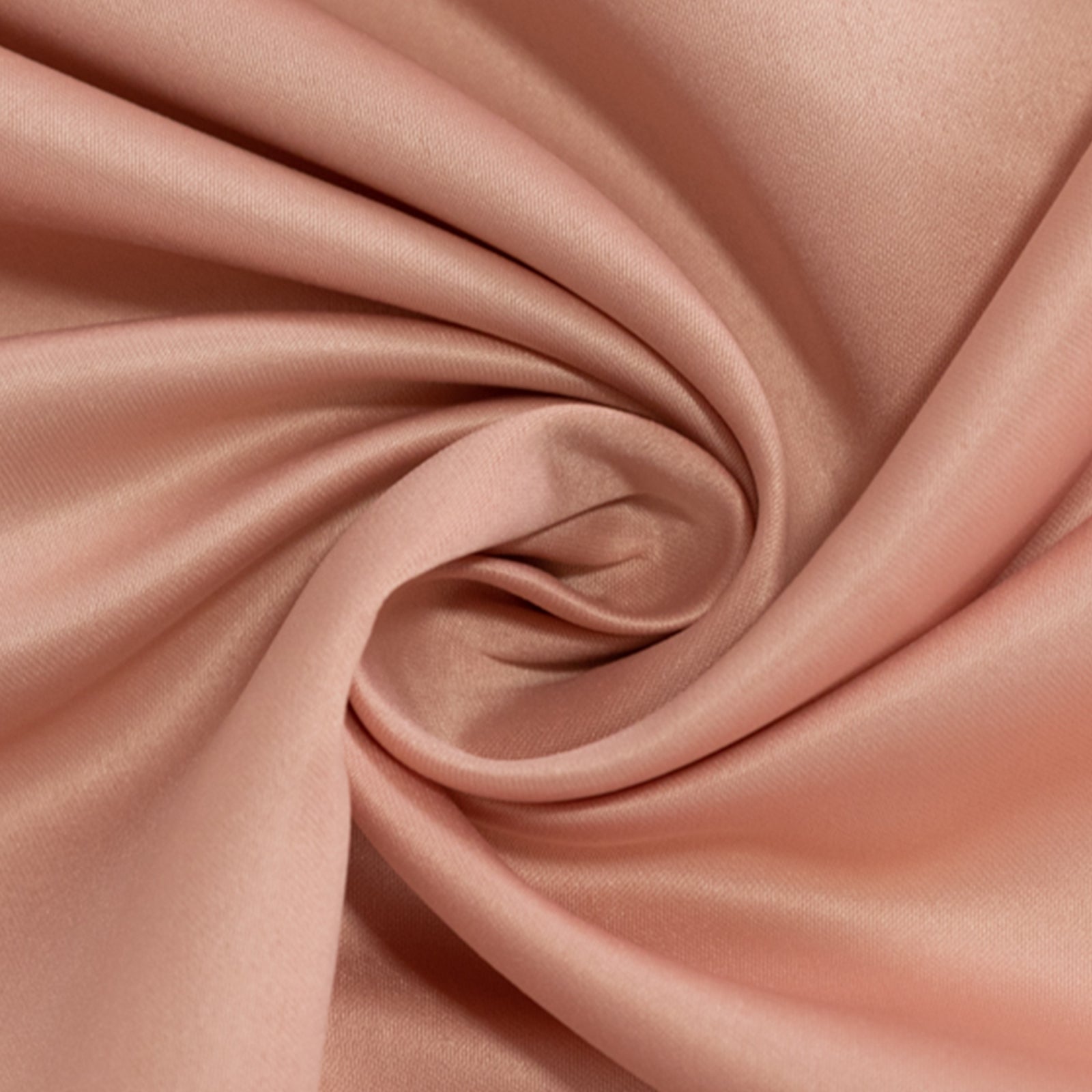 Hot Deal! Dusty Rose Lamour Satin Round Tablecloth - 120 Inch Seamless Cover with Soft Sheen
