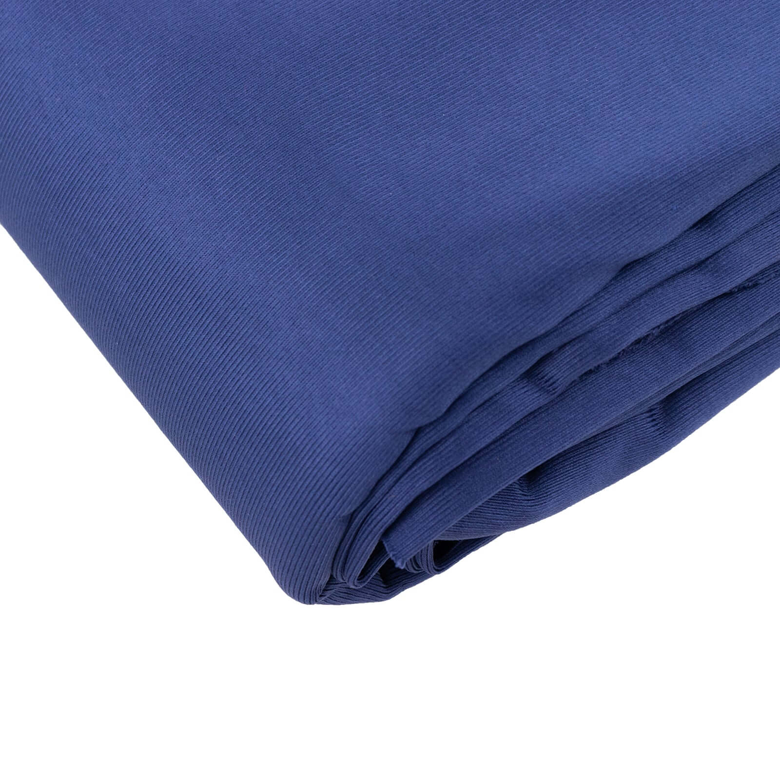 Premium Wrinkle-Free Navy Blue Scuba Polyester Fabric Roll for DIY Crafts - 60 Inches by 10 Yards