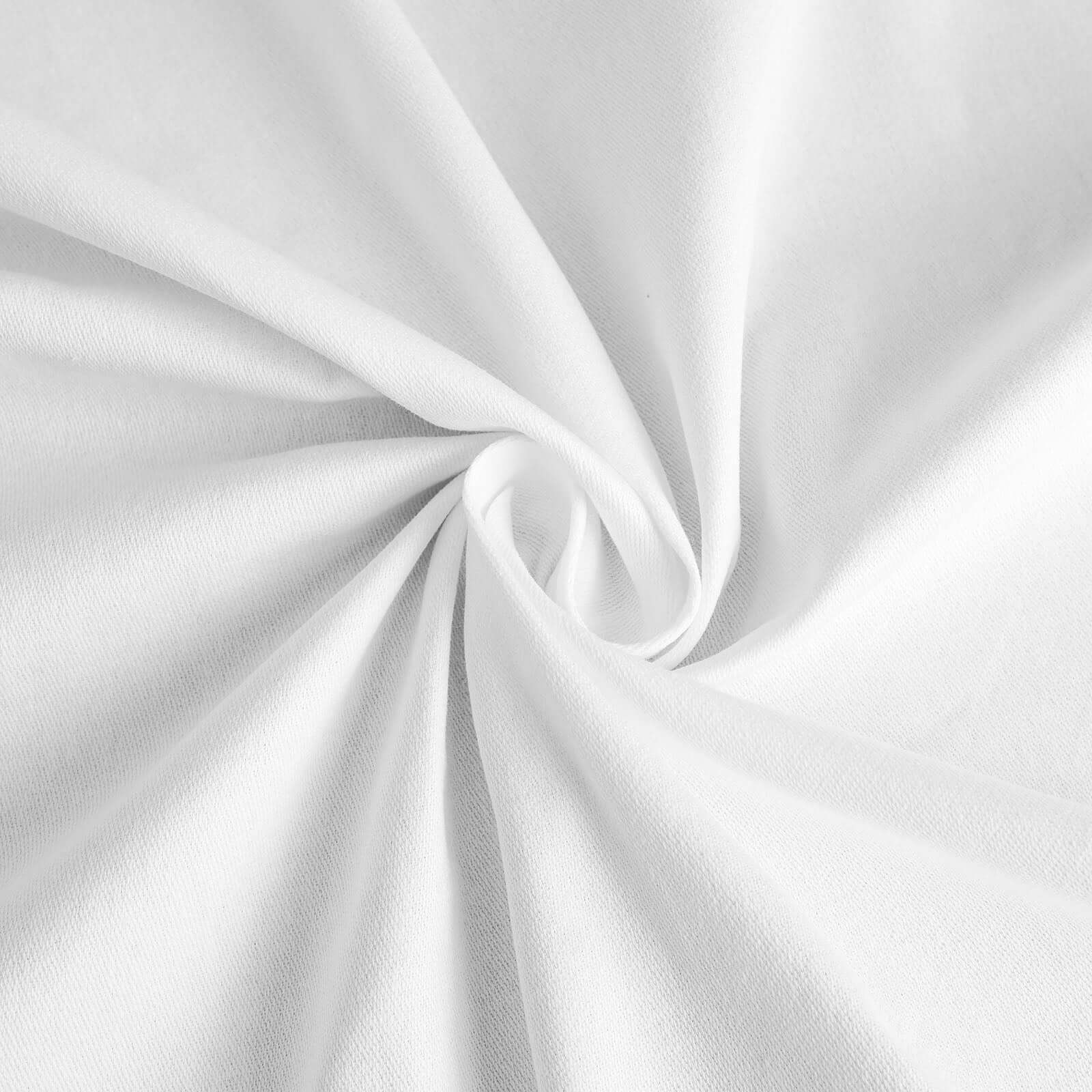 Get This Sophisticated 100% Cotton White 70x70 Square Tablecloth - Soft & Breathable