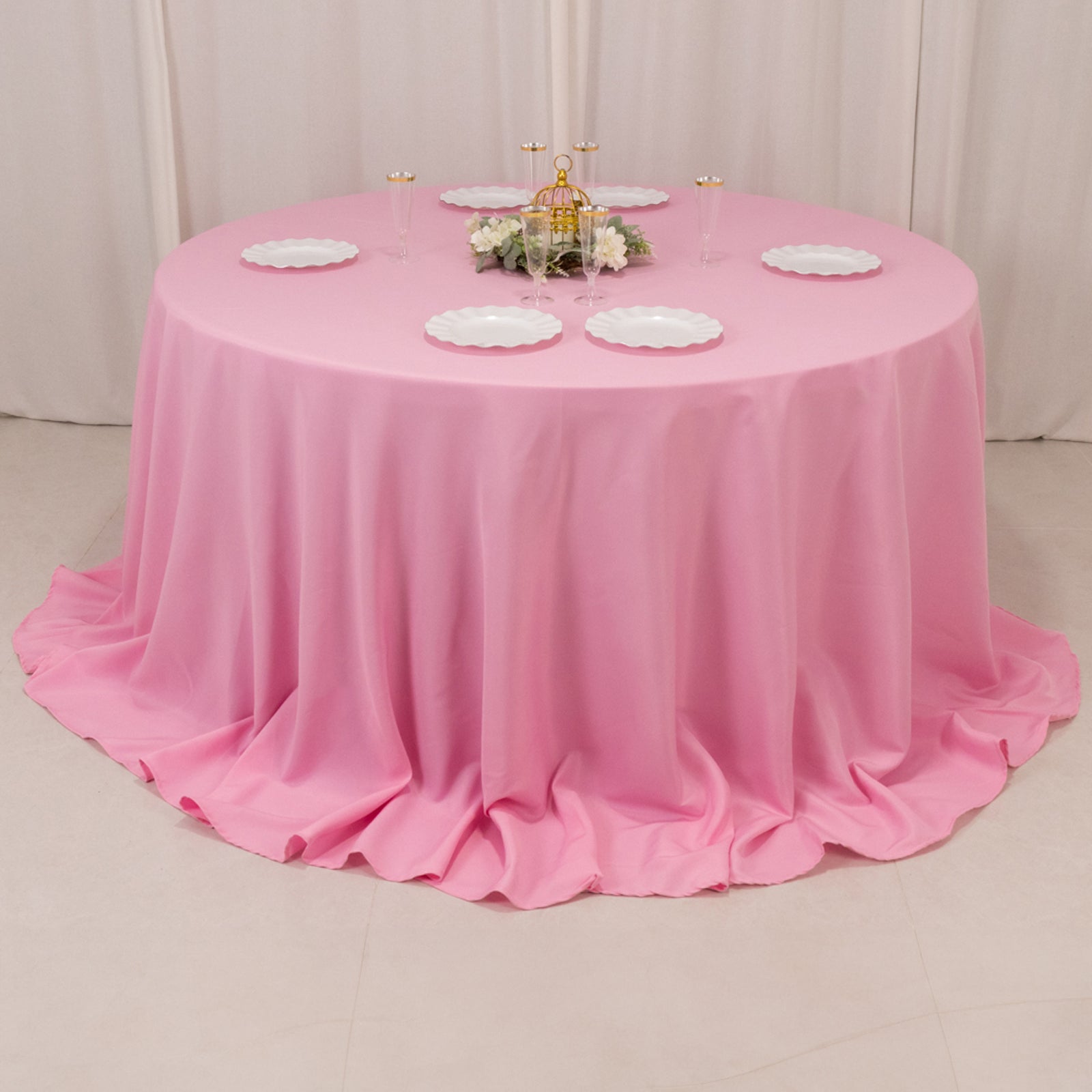 Hot Sale! Seamless 220GSM Wrinkle-Resistant Pink Premium Polyester 132