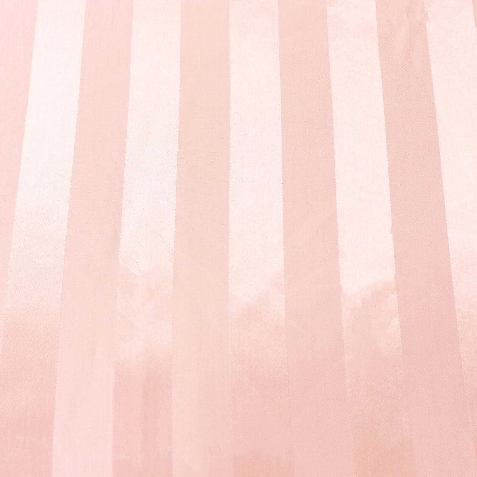 Hot Deal! Silky Seamless Dusty Rose Satin Round Tablecloth with Glossy Stripes, 120' Dia.