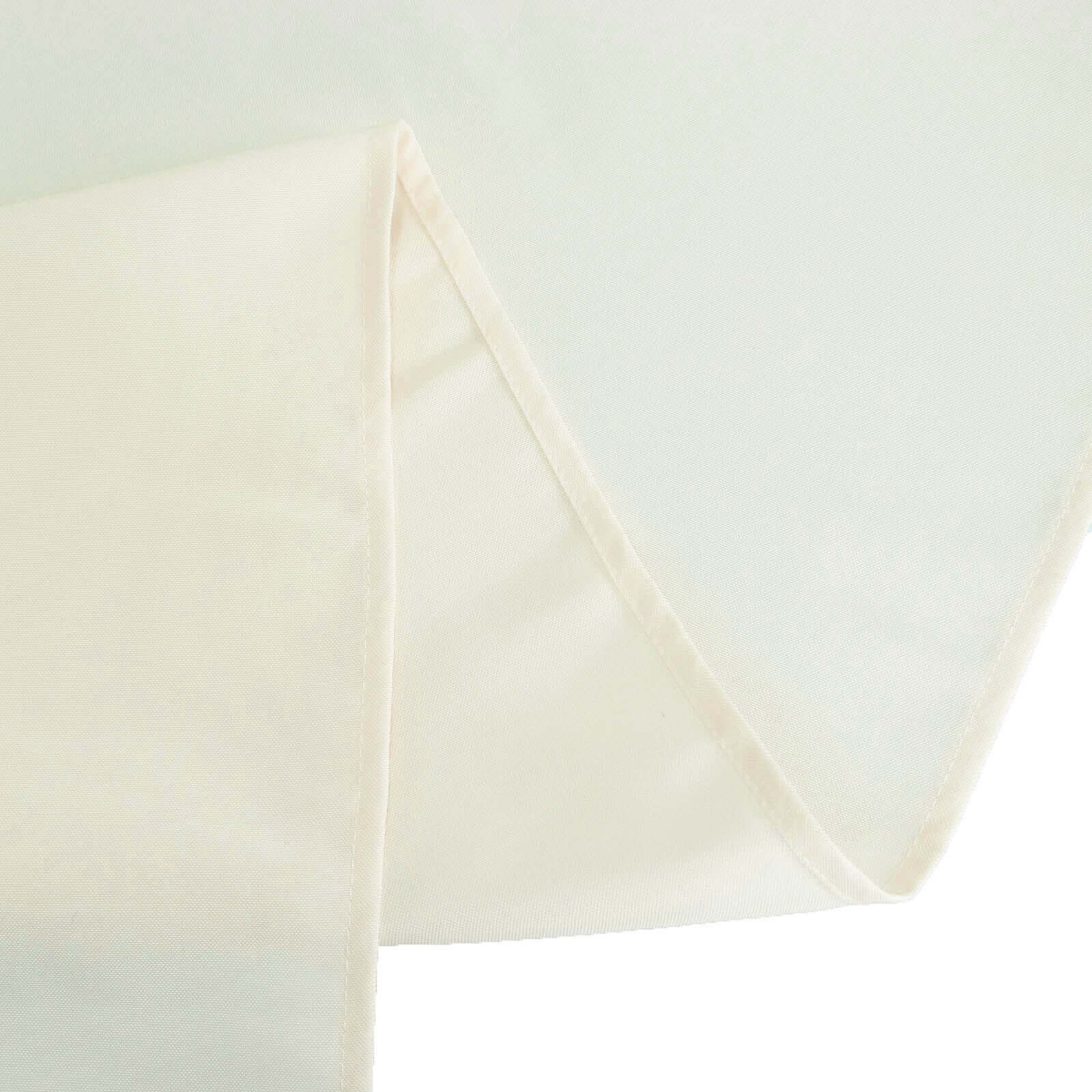 Ivory 70-Inch Premium Polyester Round Tablecloth - 220GSM, Stain & Wrinkle Resistant