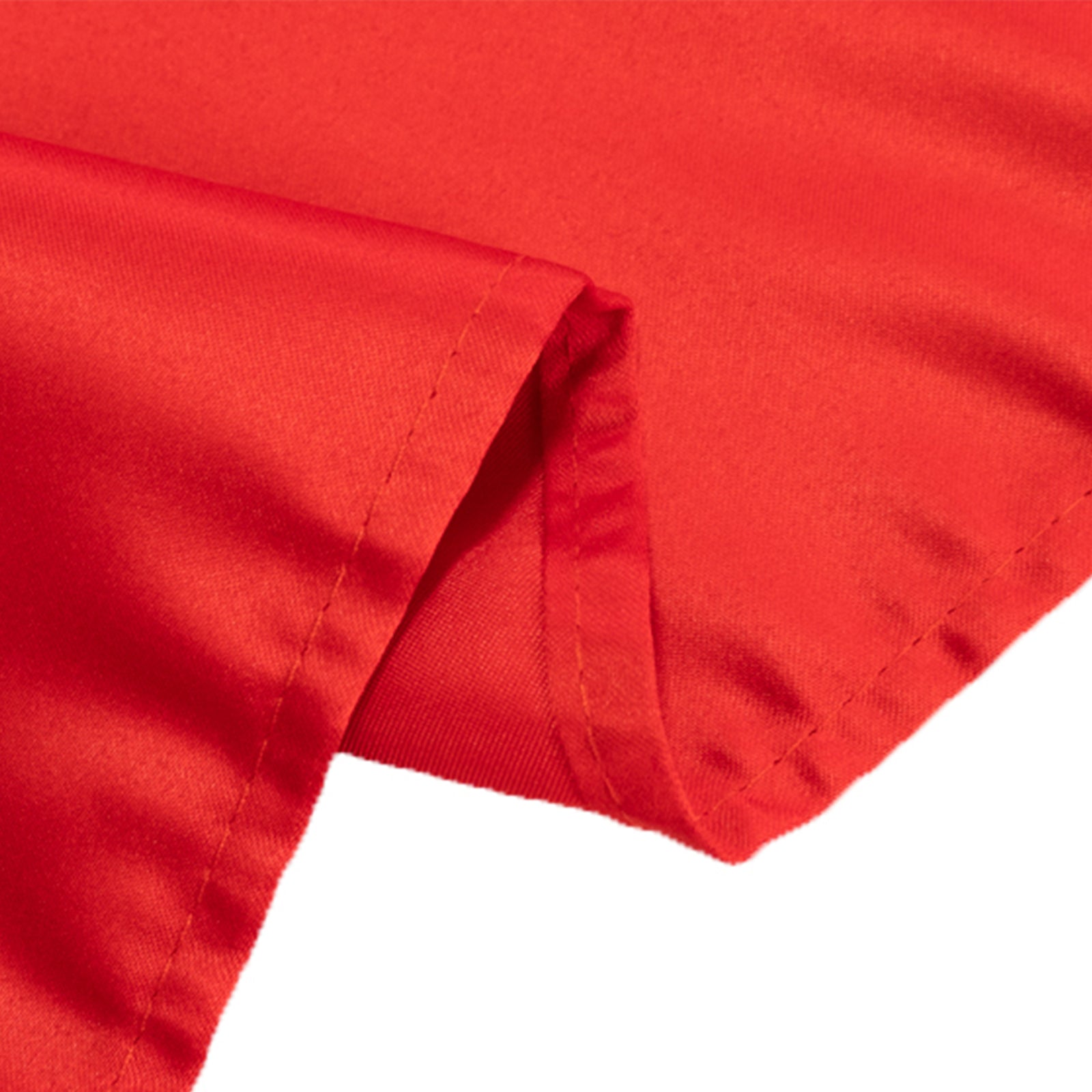 Red Lamour Satin Rectangle Tablecloth (60x102) - Durable & Silky Soft, Great Deal!