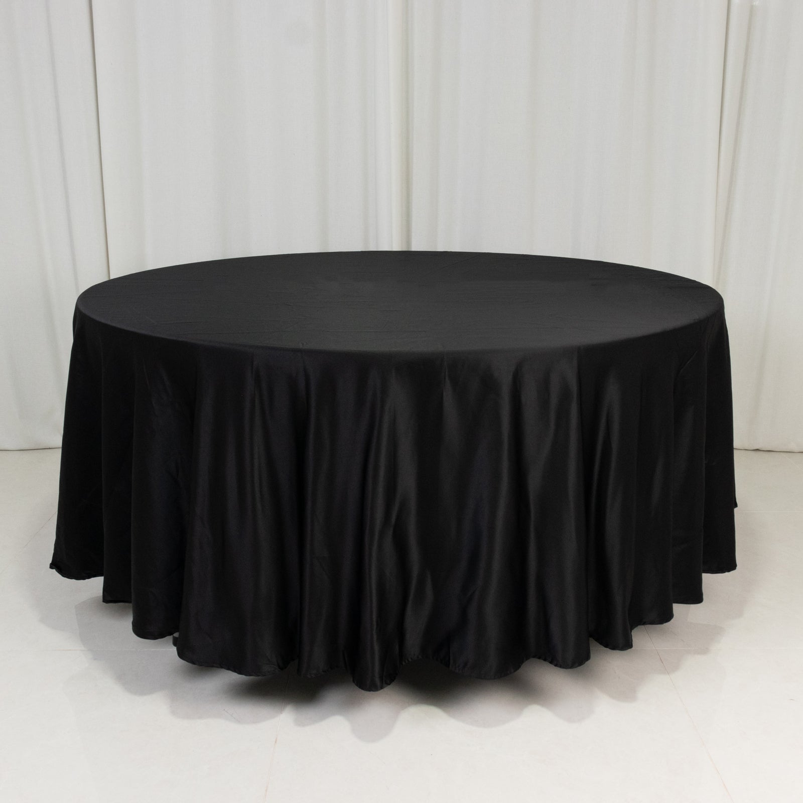 Black Durable Silk-Like Lamour Satin 108