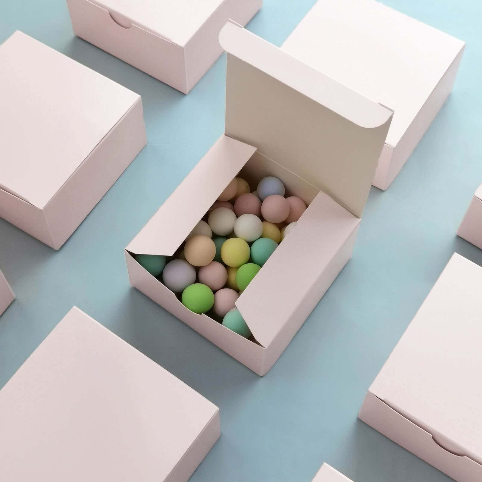 100-Pack Blush 4x4x2 Cake Cupcake Party Favor Gift Boxes - DIY Deal